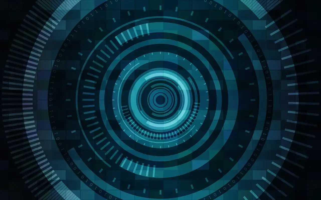 Dark slightly abstract background for The Inclusive Technology Operating Review