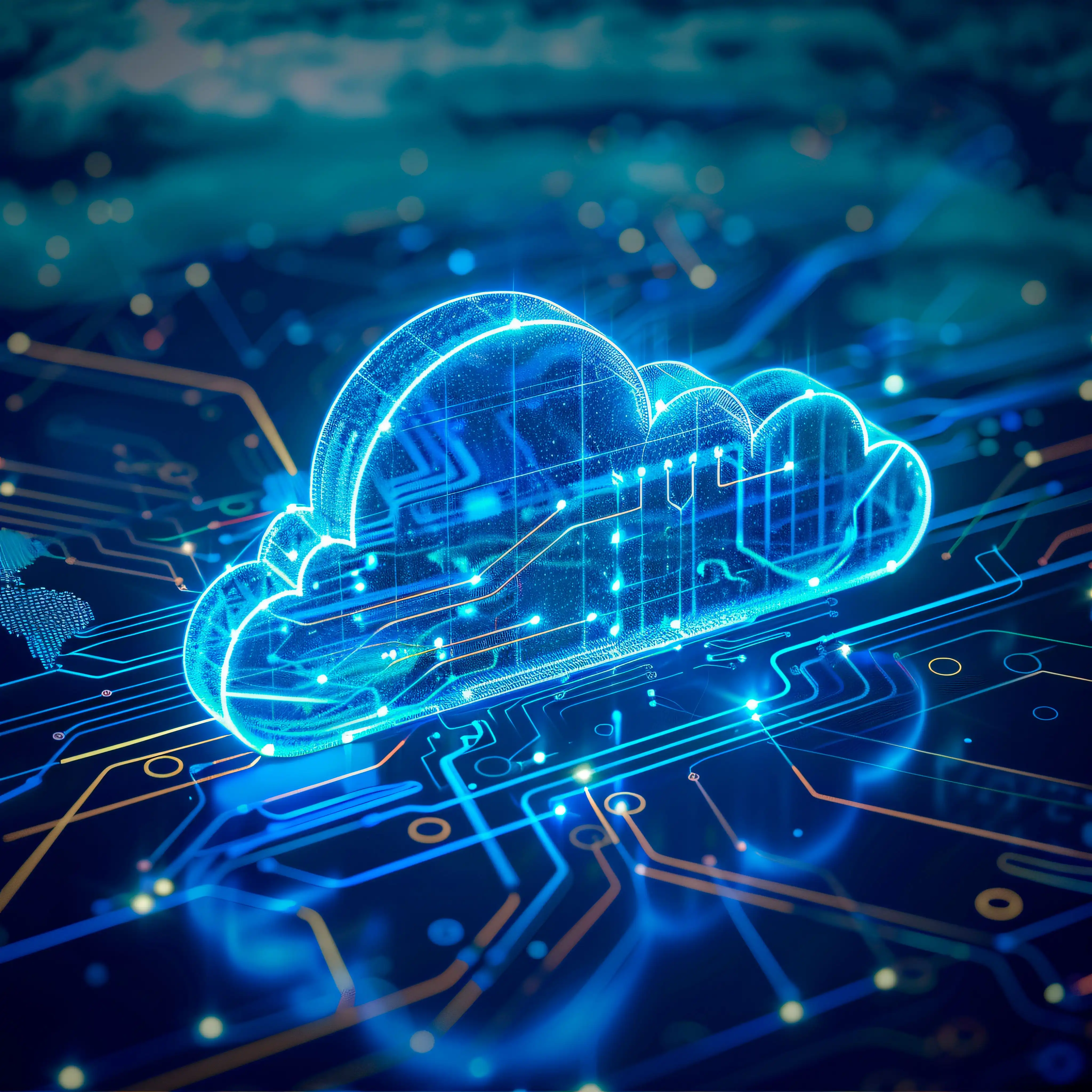 digital rendering of cloud system