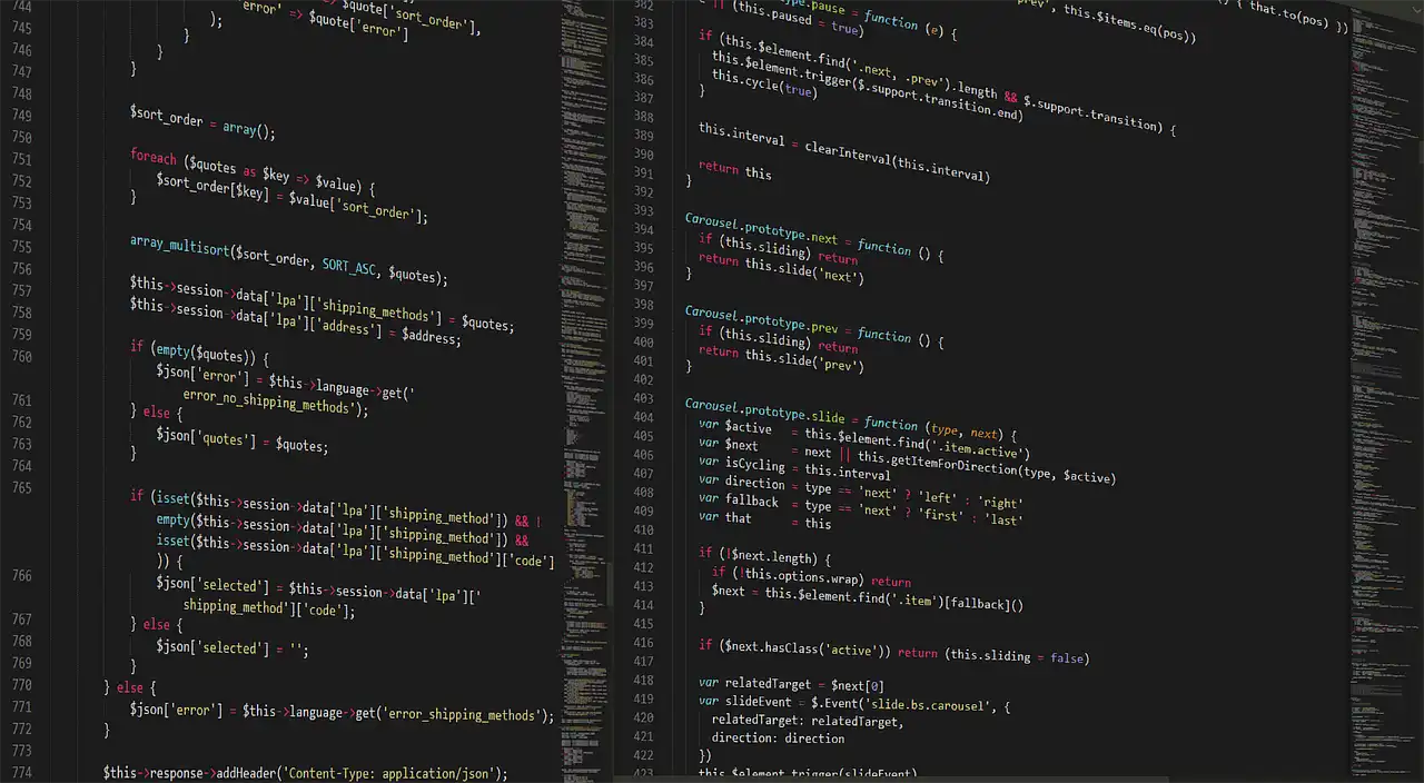 Source code on a monitor for inspecting application behavior