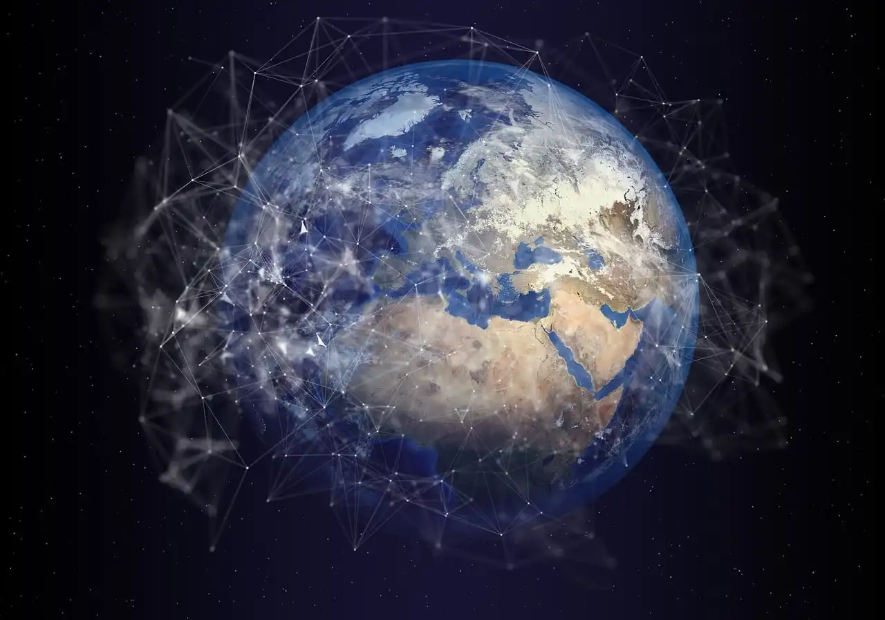 Dark slightly abstract background for The Inclusive Technology Insight Report