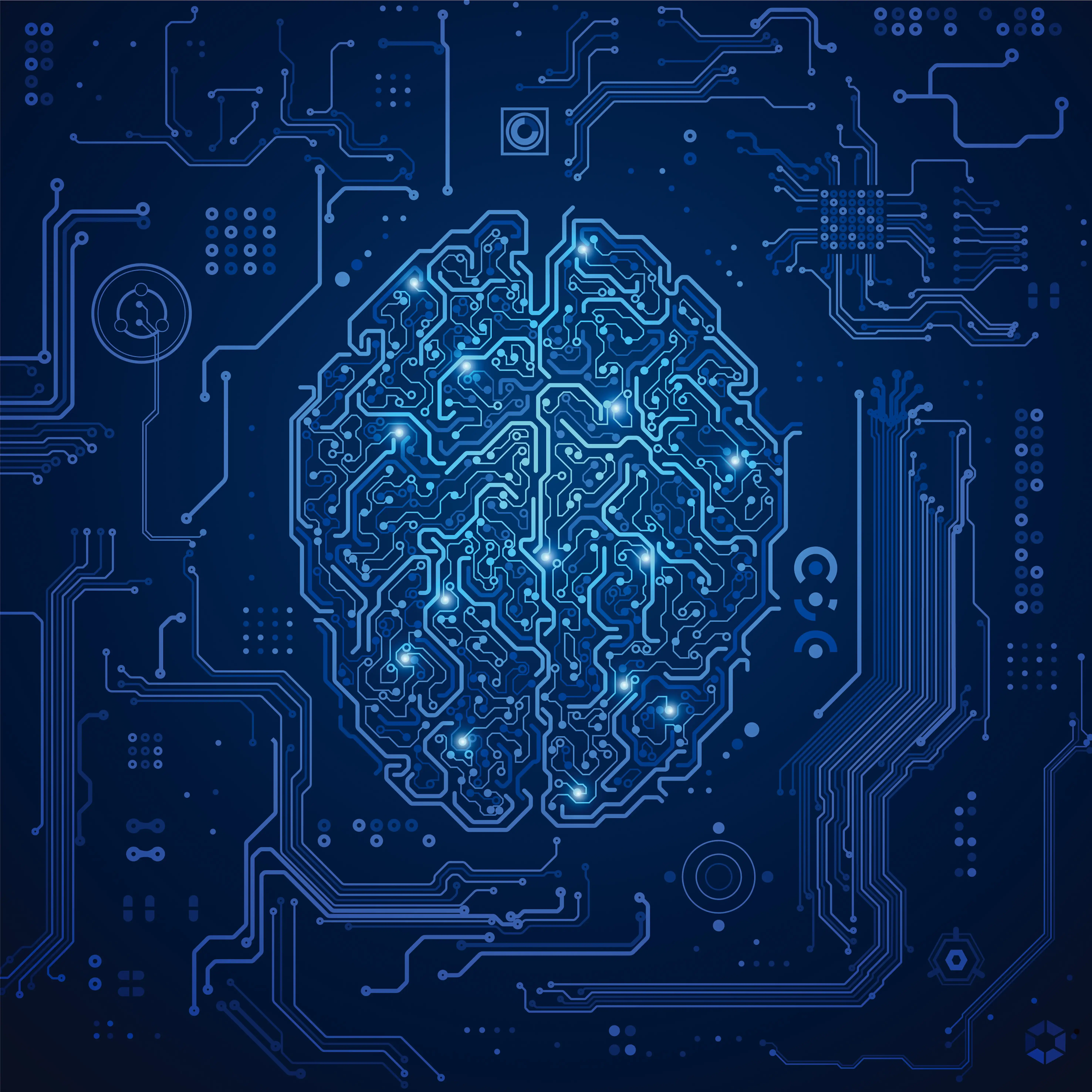 blueprint of brain network concept