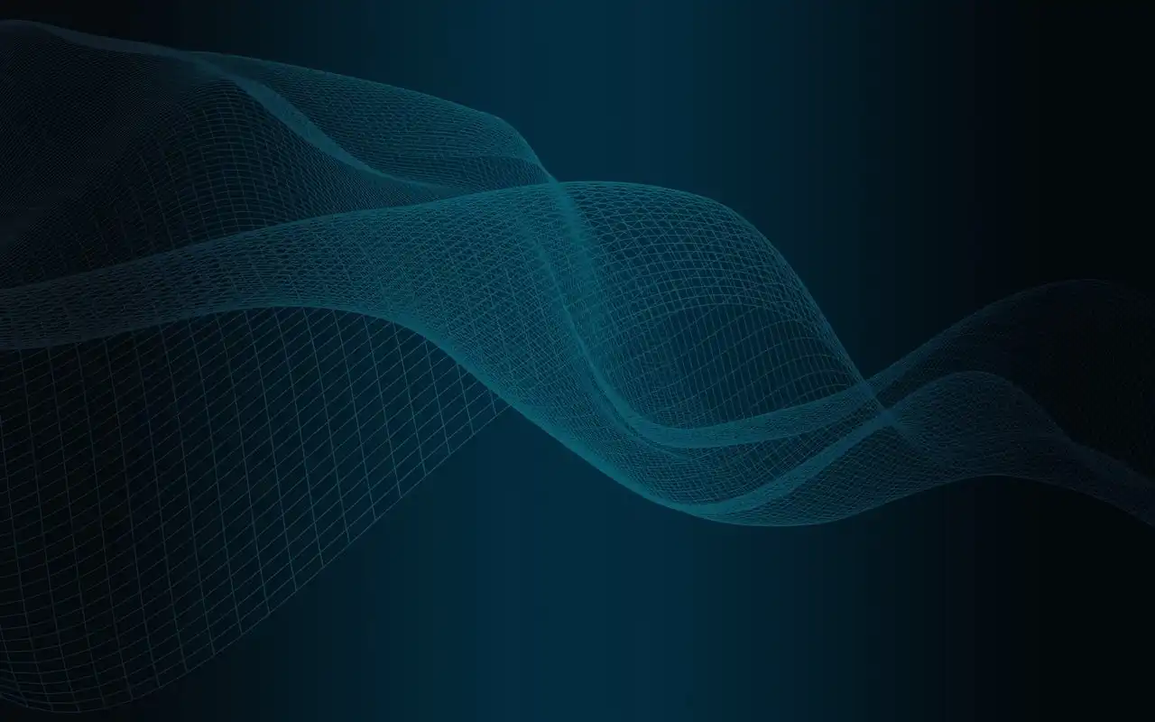 Dark slightly abstract background for The Healthcare Technology Experience Report