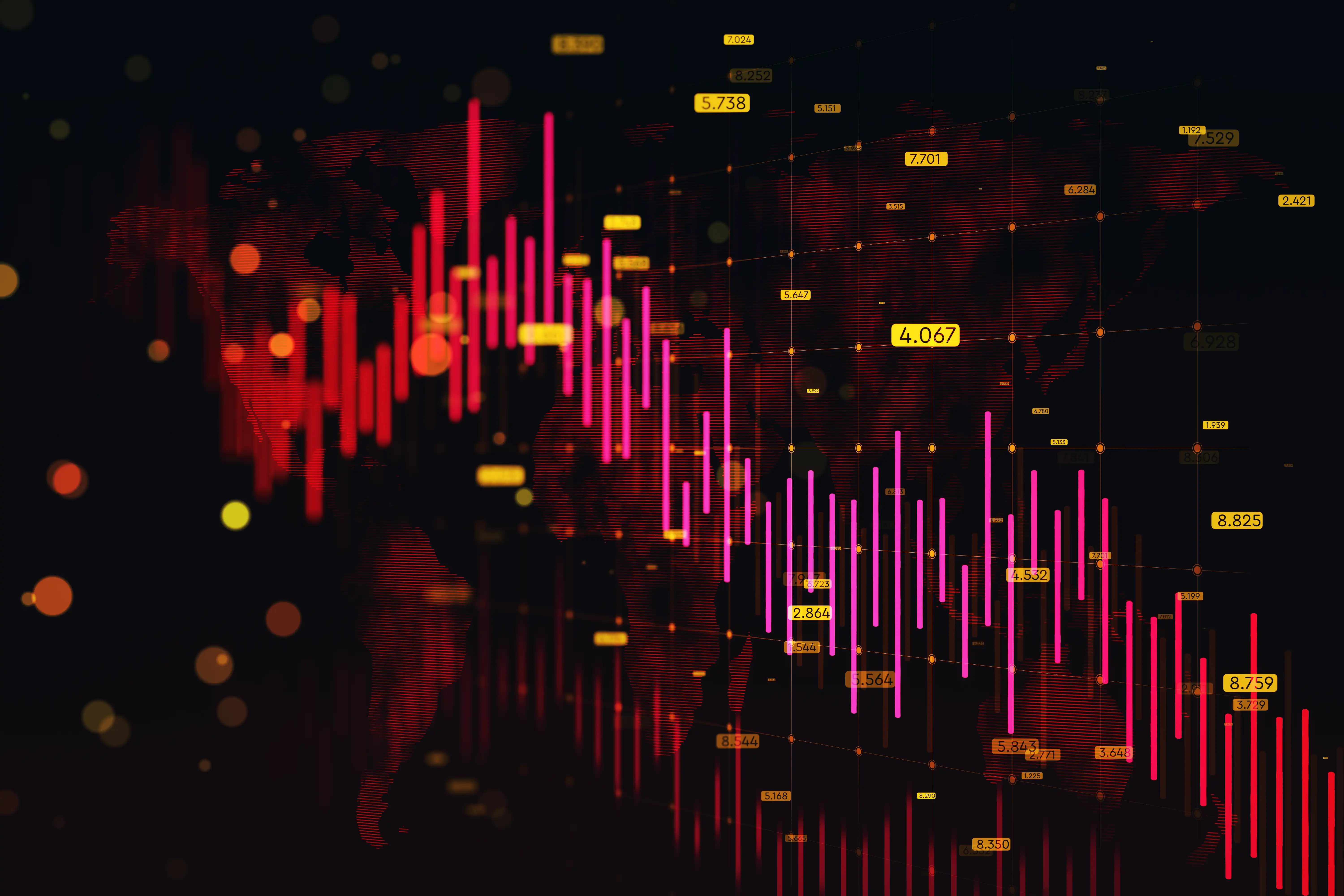 abstract stock market visuals