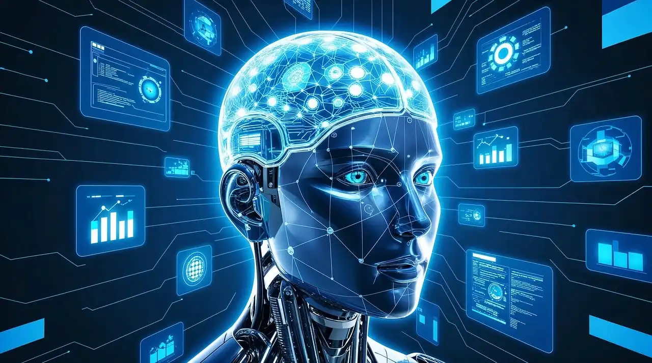 Dark slightly abstract background for Building an Enterprise AI Governance Framework for Sustainable Value