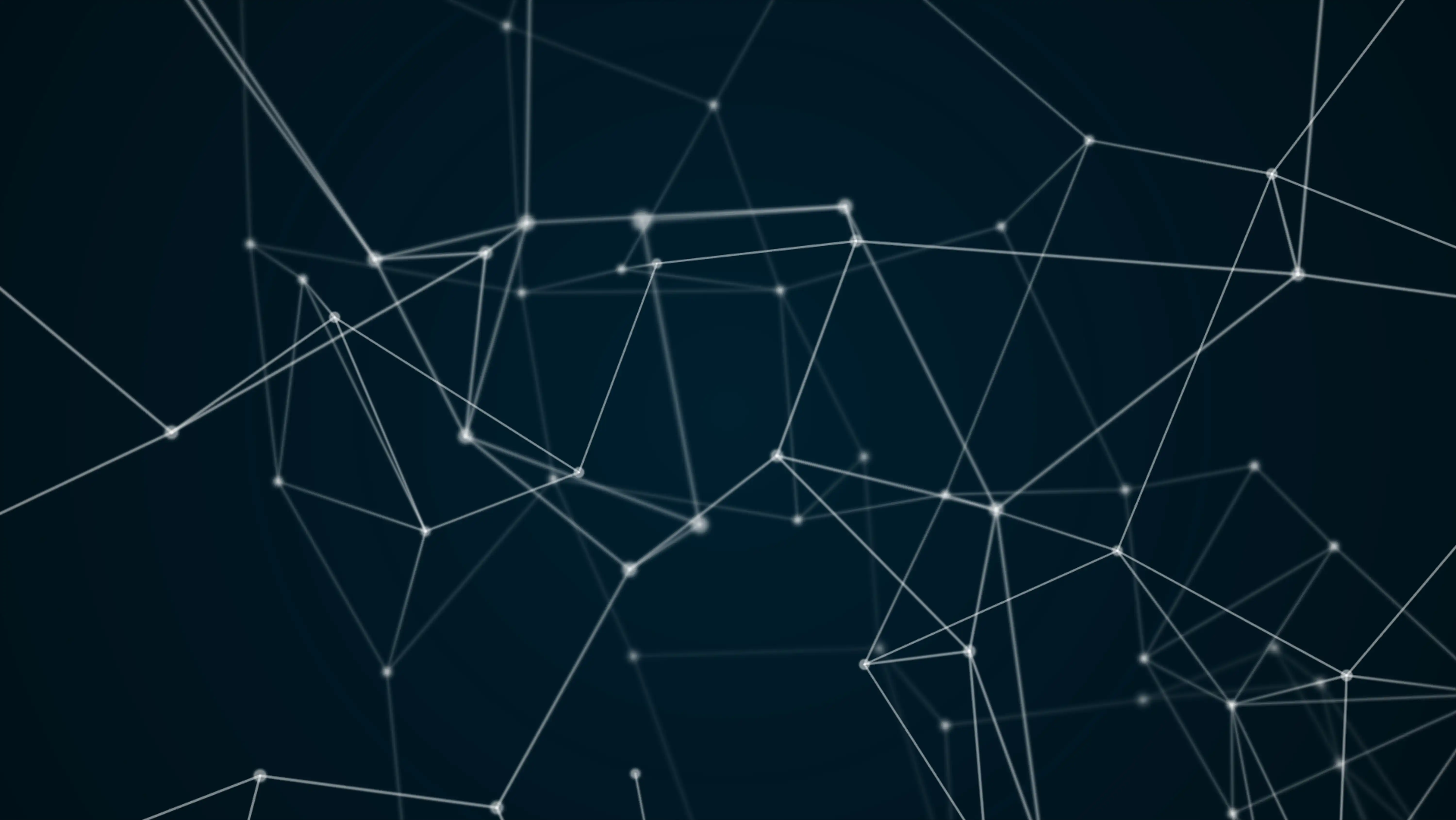 Abstract futuristic molecule structure blue color black background