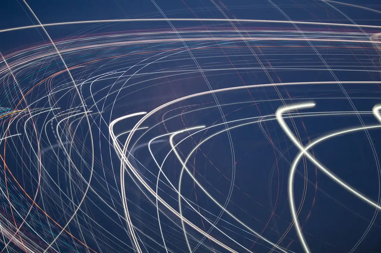 Abstract blue technology