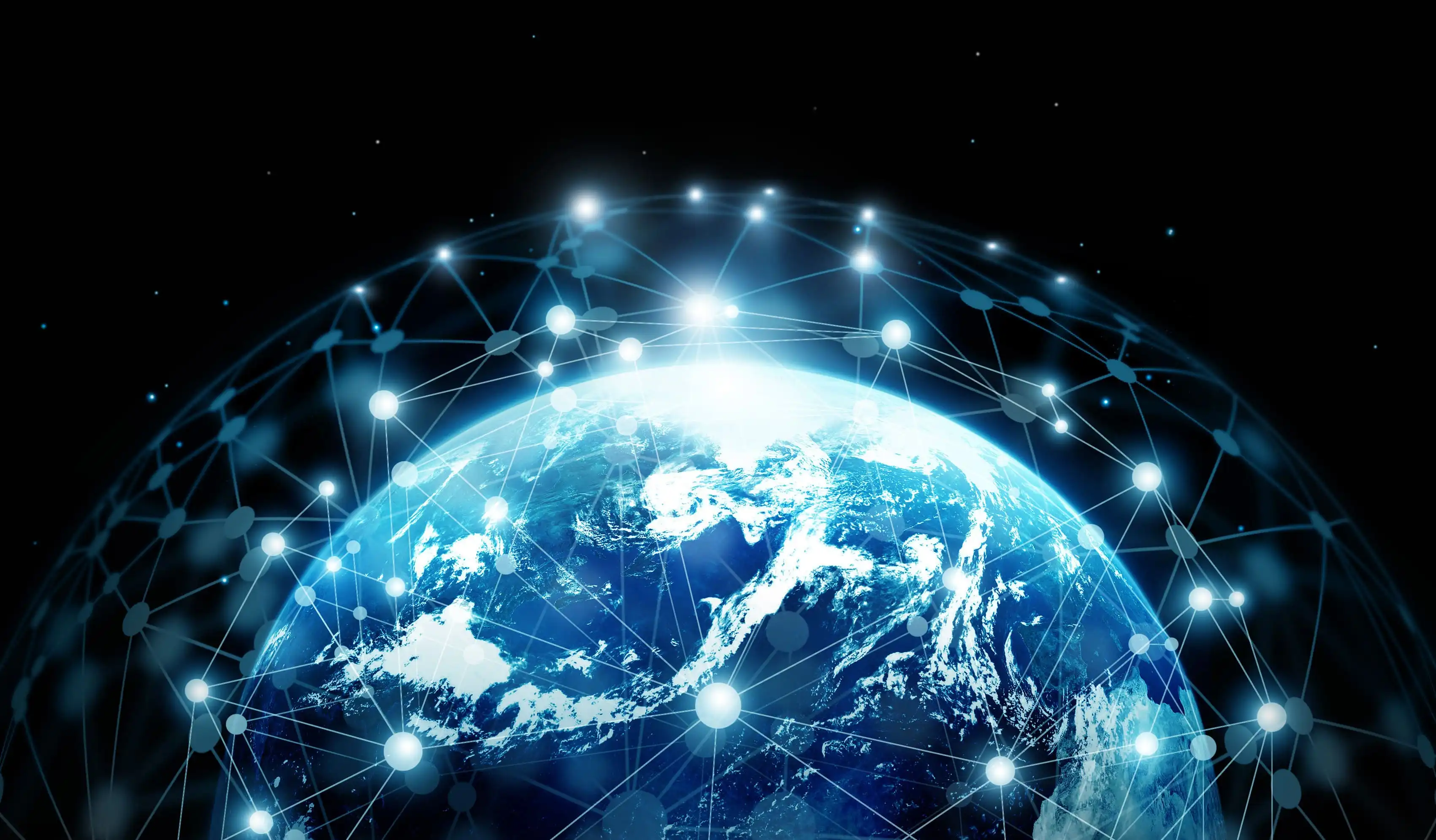 Global network connection on planet earth