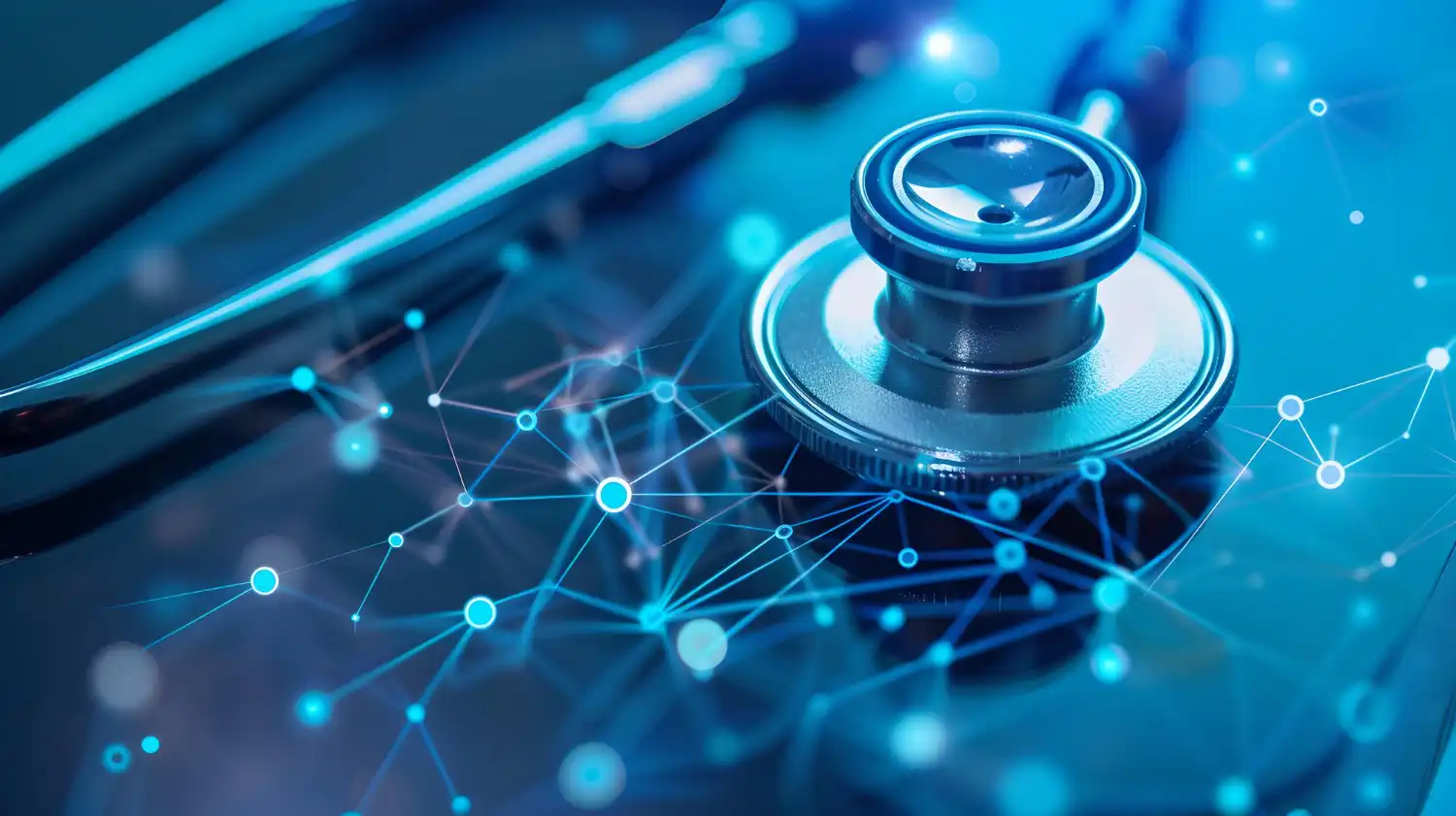Closeup view of medical technology and diagnostics Focus on future health innovations