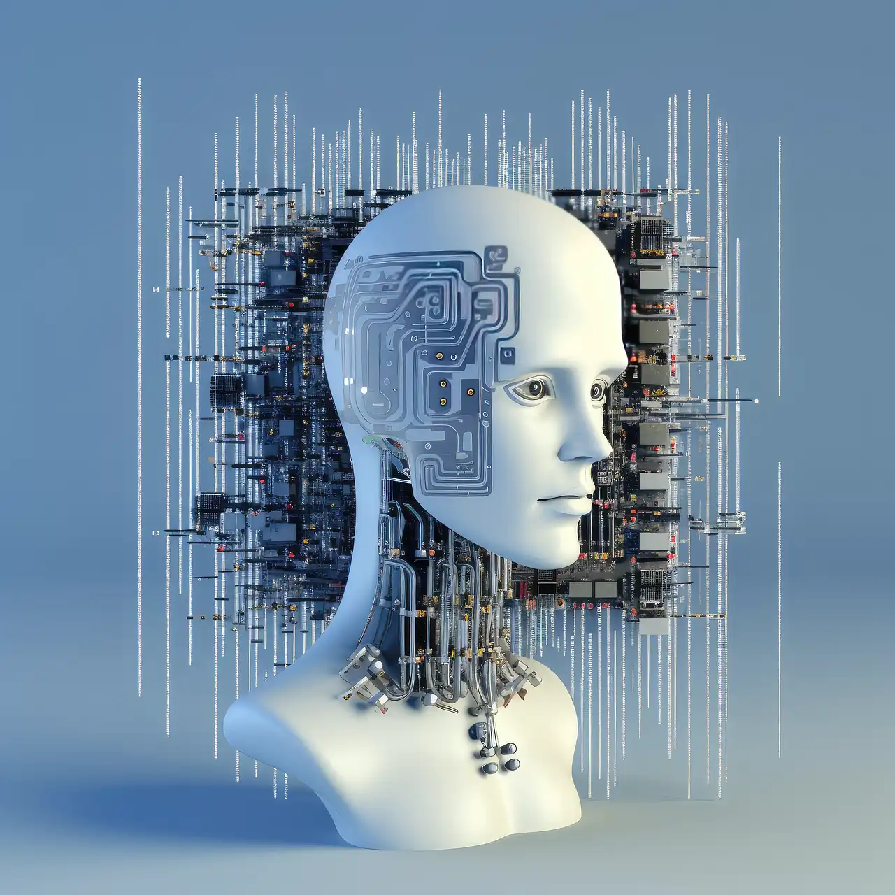 Dark slightly abstract background for The AI Operations Scale Brief