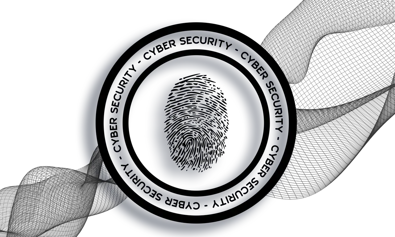 Dark slightly abstract background for The Cyber Resilience Scale Report