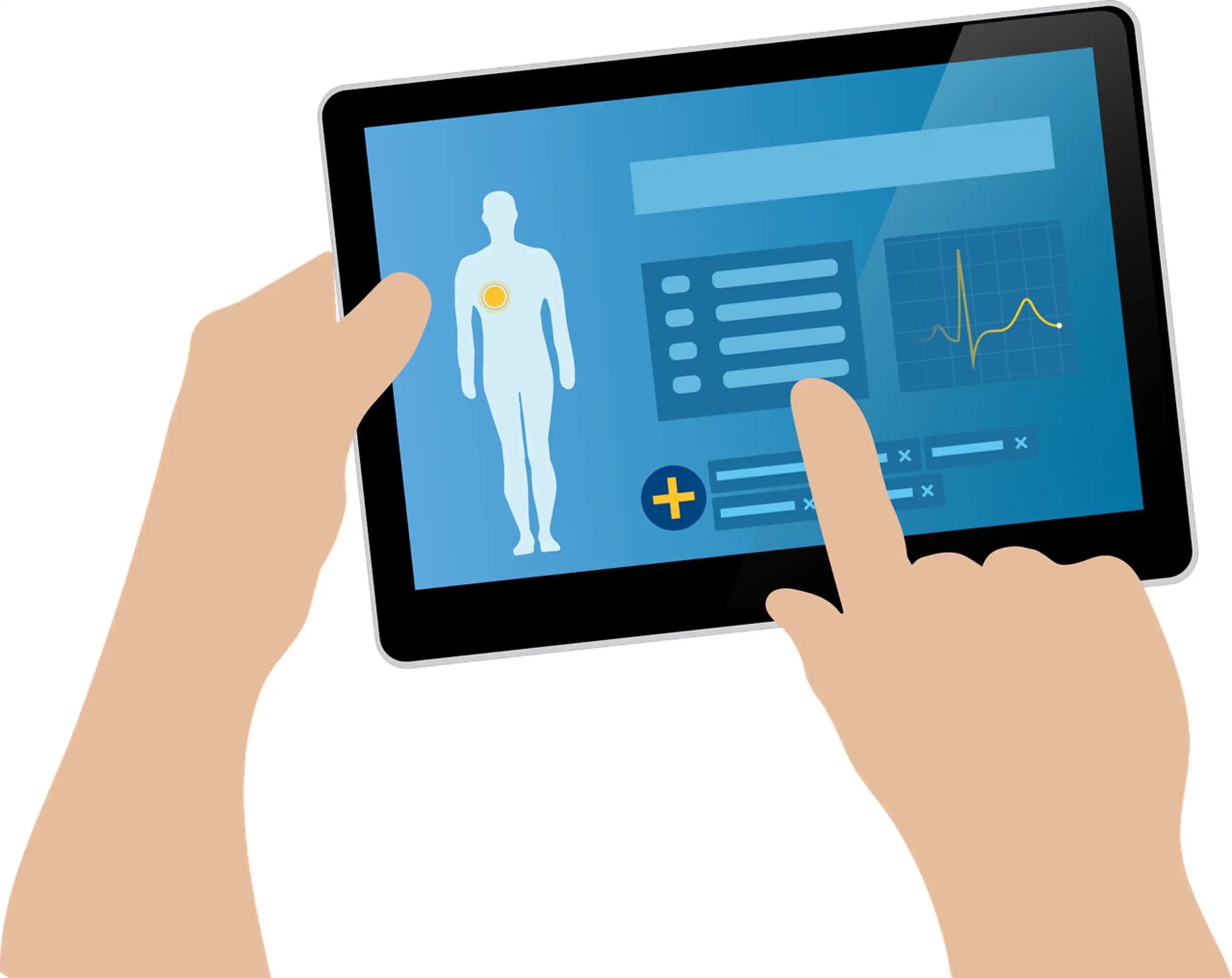 Dark slightly abstract background for The Healthcare Technology Insight