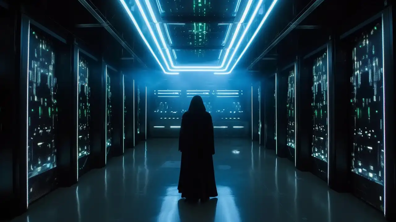 Dark slightly abstract background for The Multi-Cloud Strategy Scale Brief