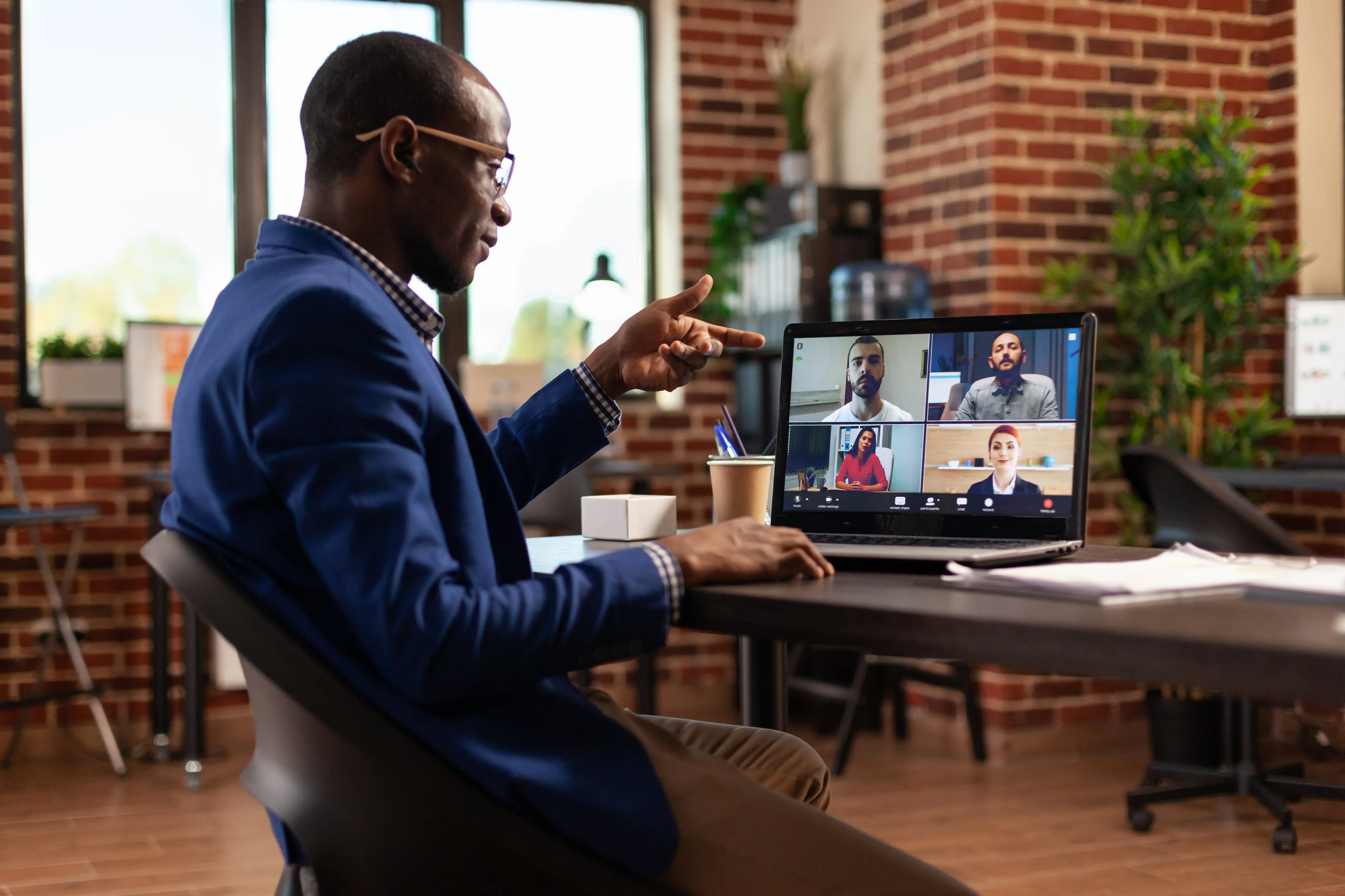 entrepreneur having a meeting