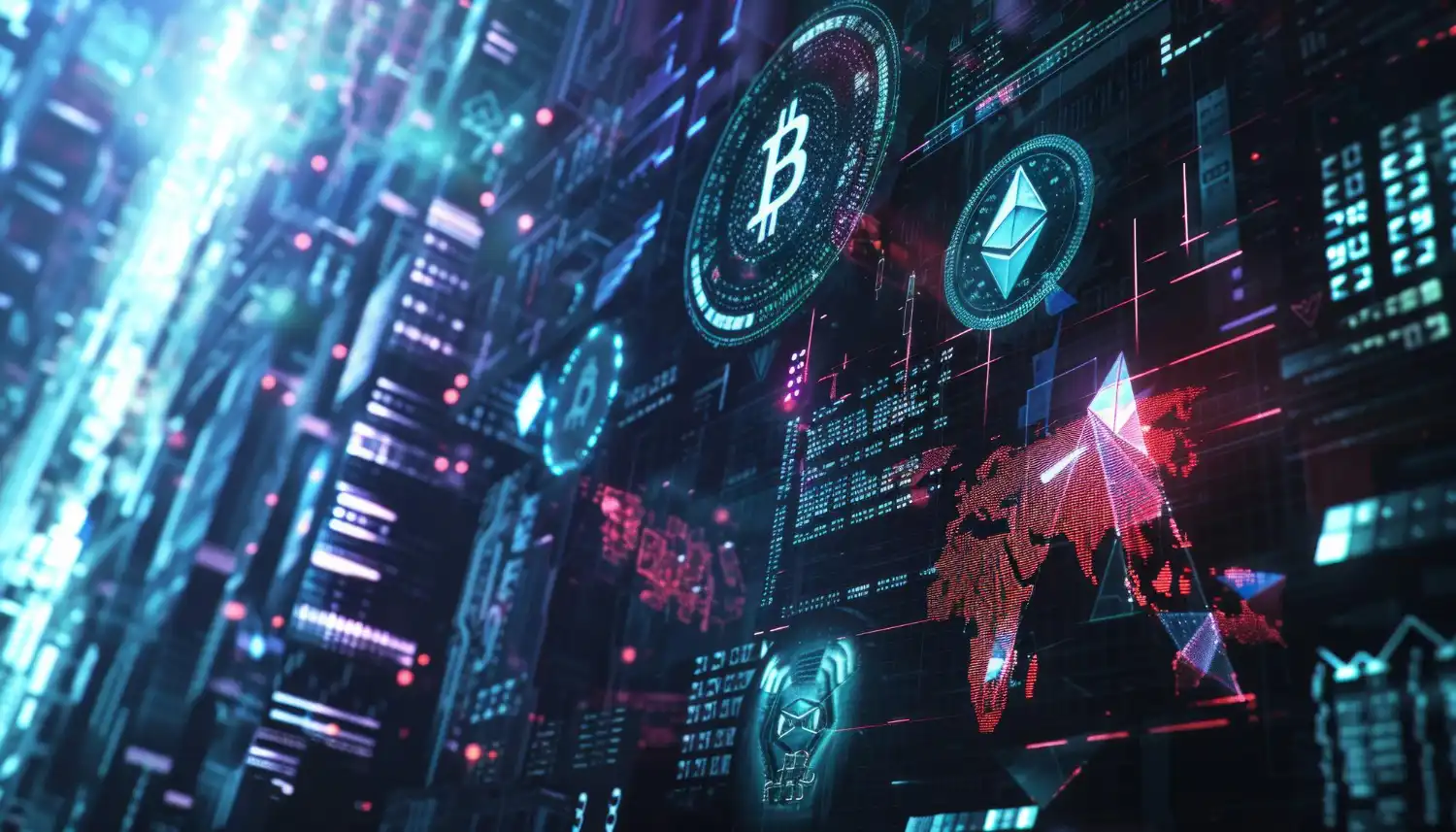 World of investing and trading with a mesmerizing banner