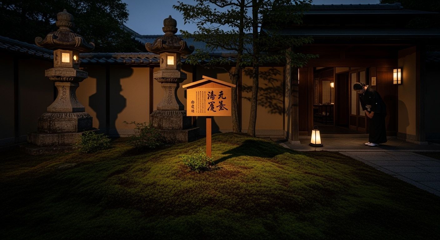 Traditional kaiseki presentation at Kikunoi