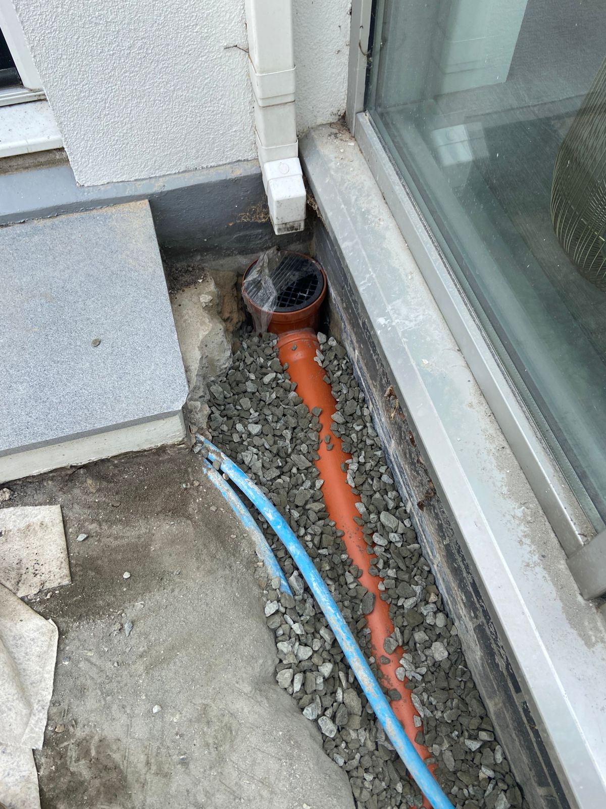 New gully and drain