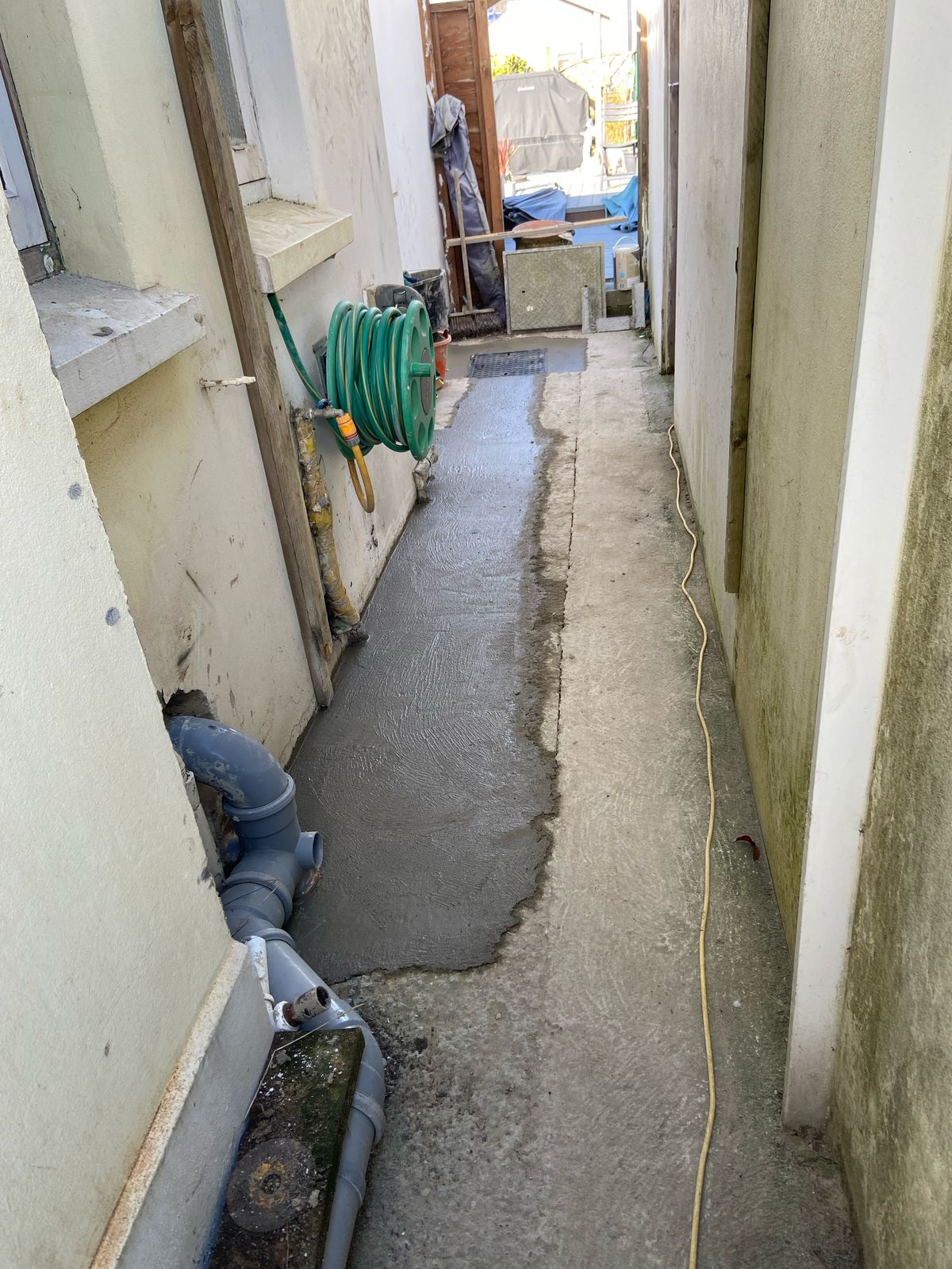 New drains laid and finished 