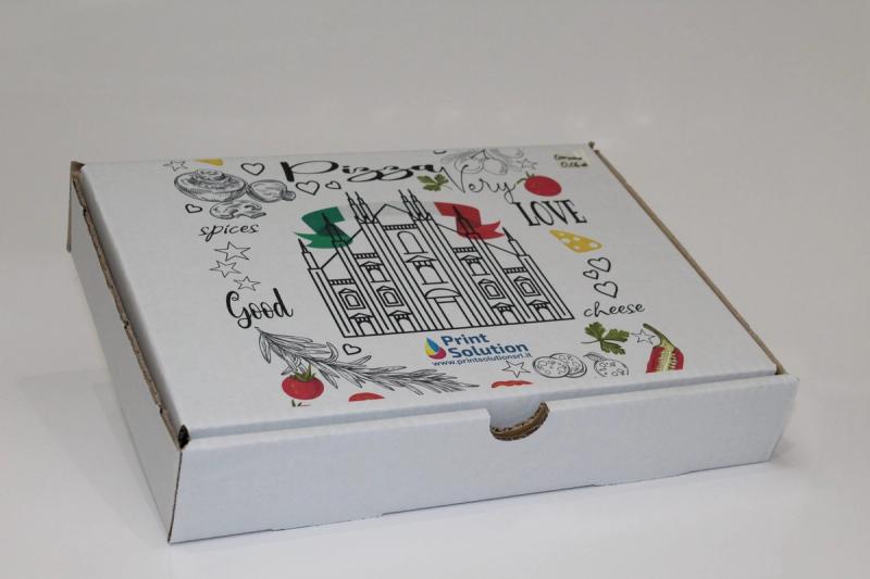 Scatola 32x23x6 con illustrazione al tratto del Duomo di Milano