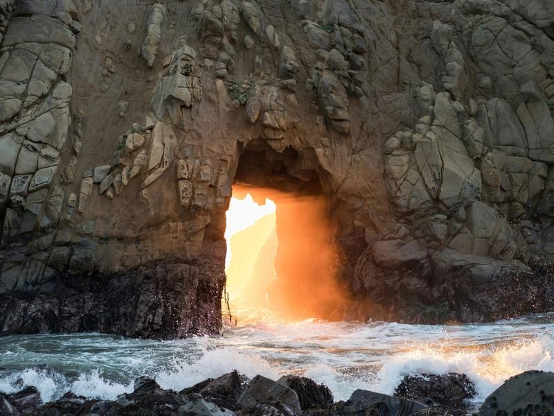 En glødende portal