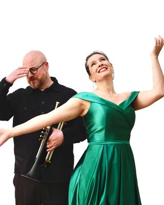 A trumpeter and a soprano