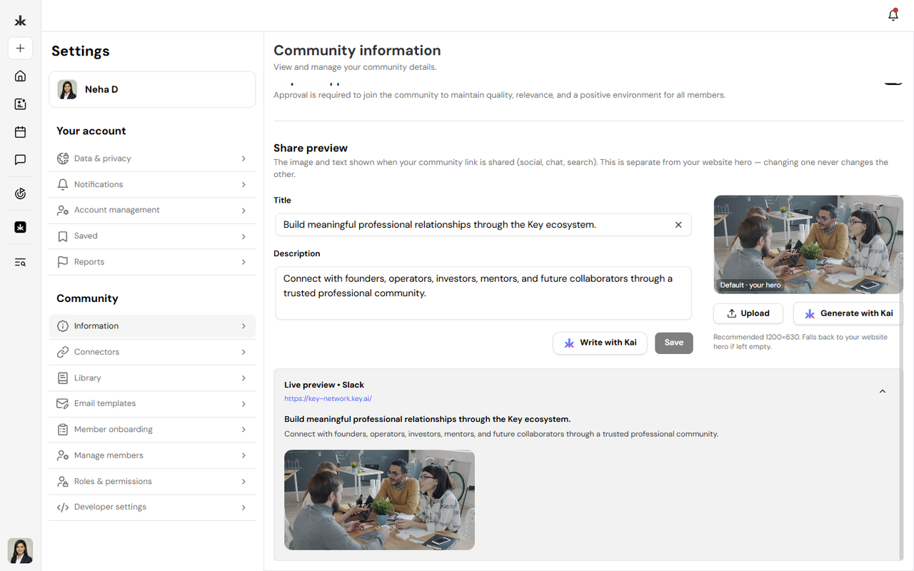 Community branding
