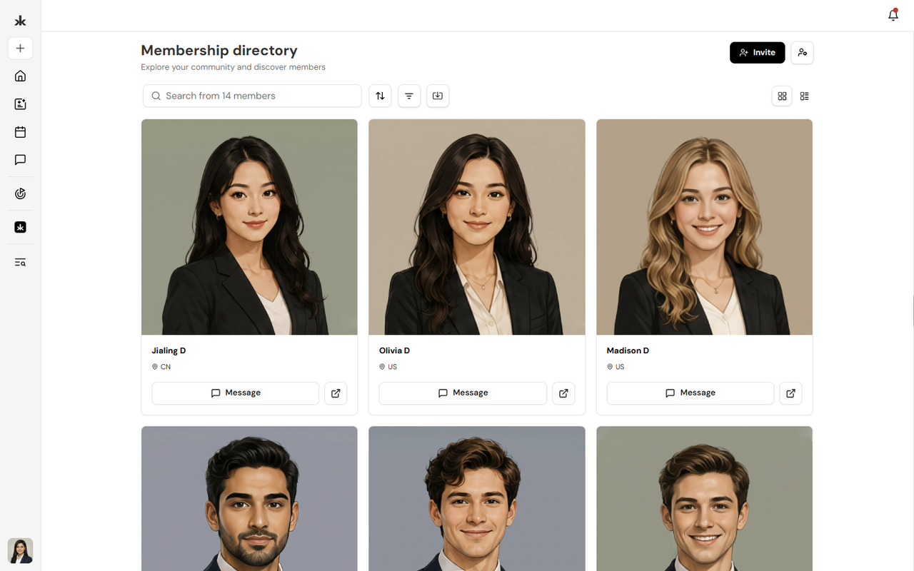 Membership directory home