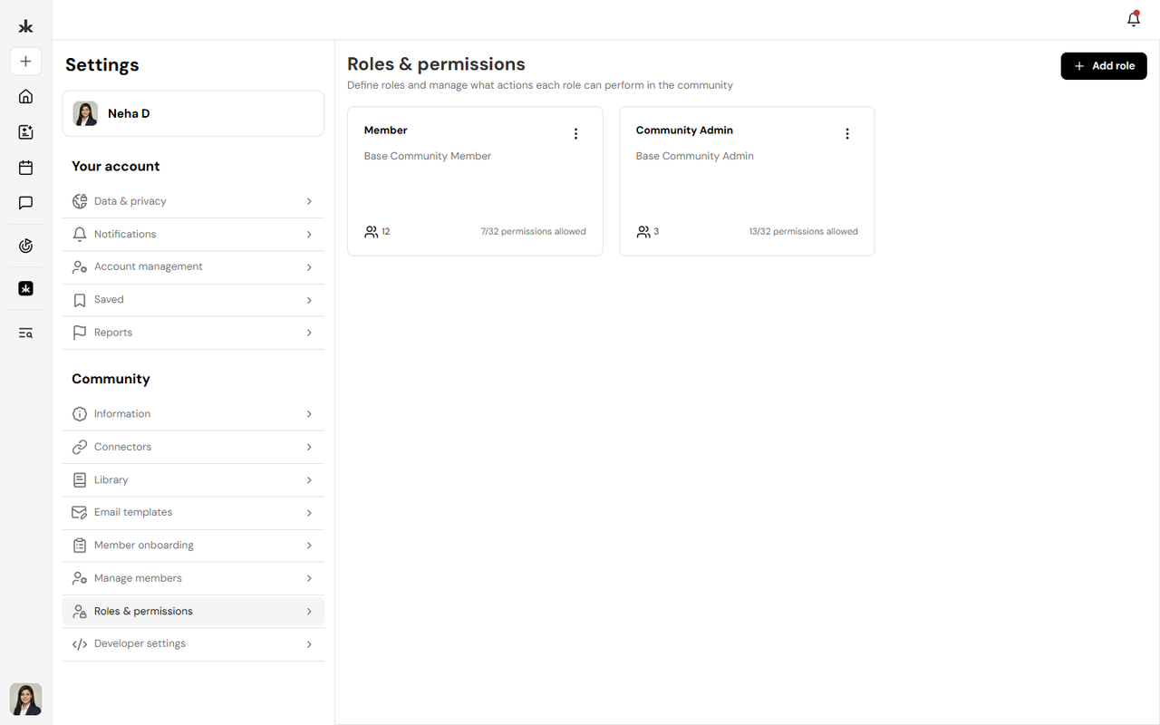 Roles & permissions overview