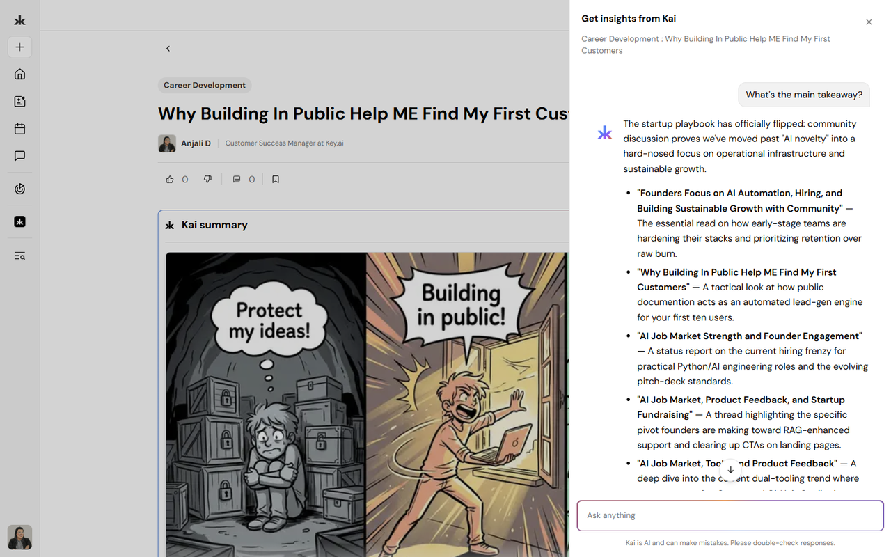 Ask Kai from a library article