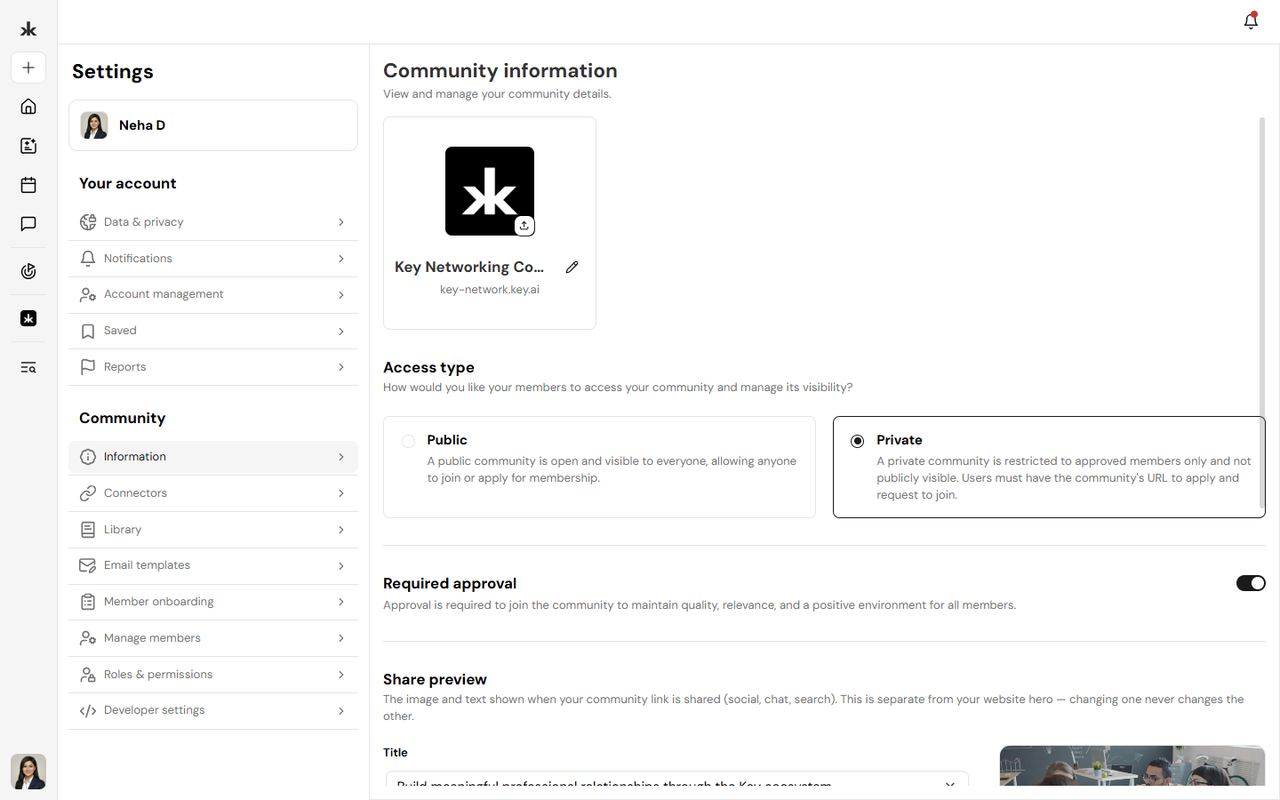 Community information navigation