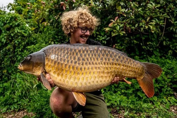 Joe Wooltorton with a personal-best common carp