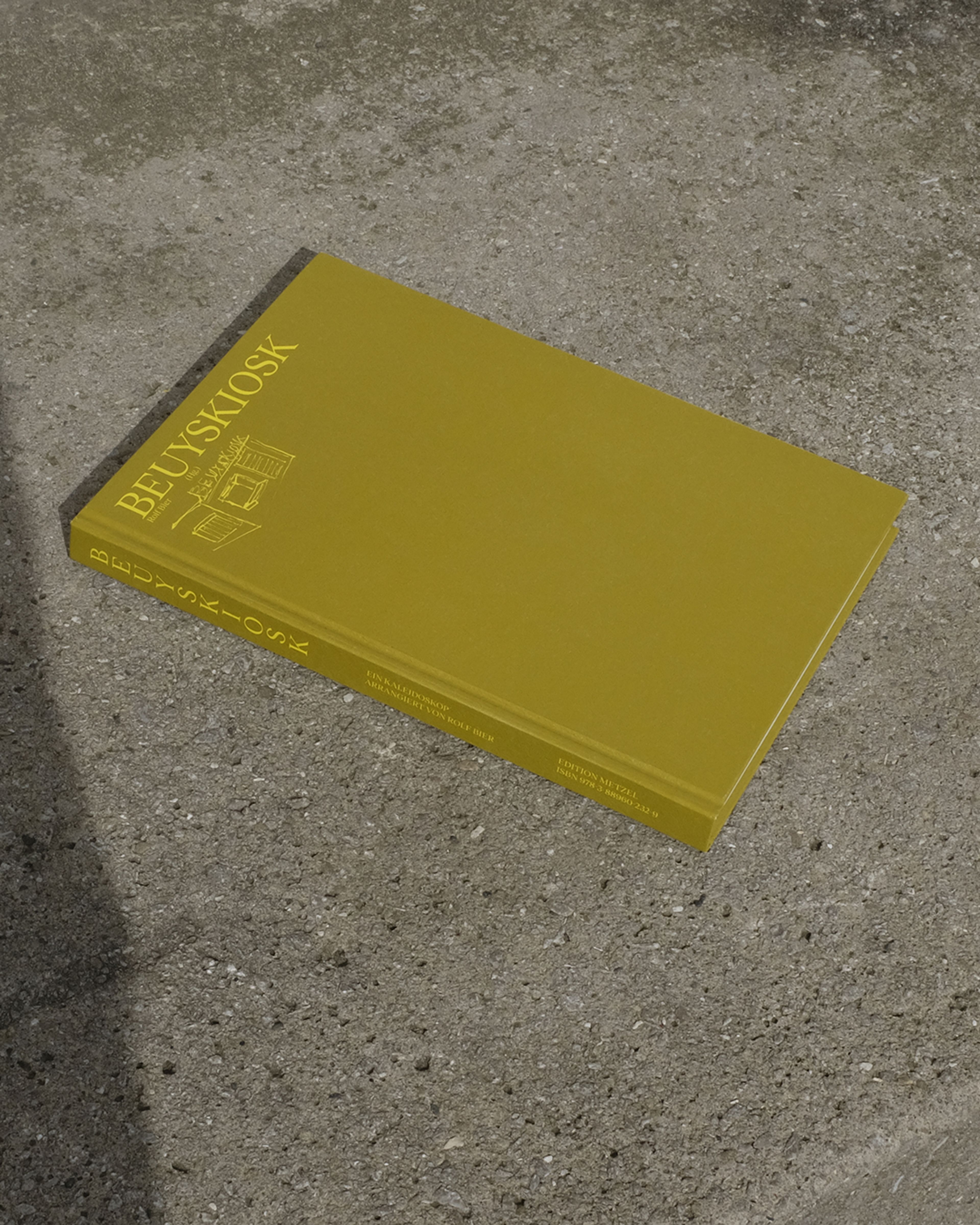 Beuyskiosk cover and book design by Seasonal Fruit. Printed in 2C on Neobond paper.
