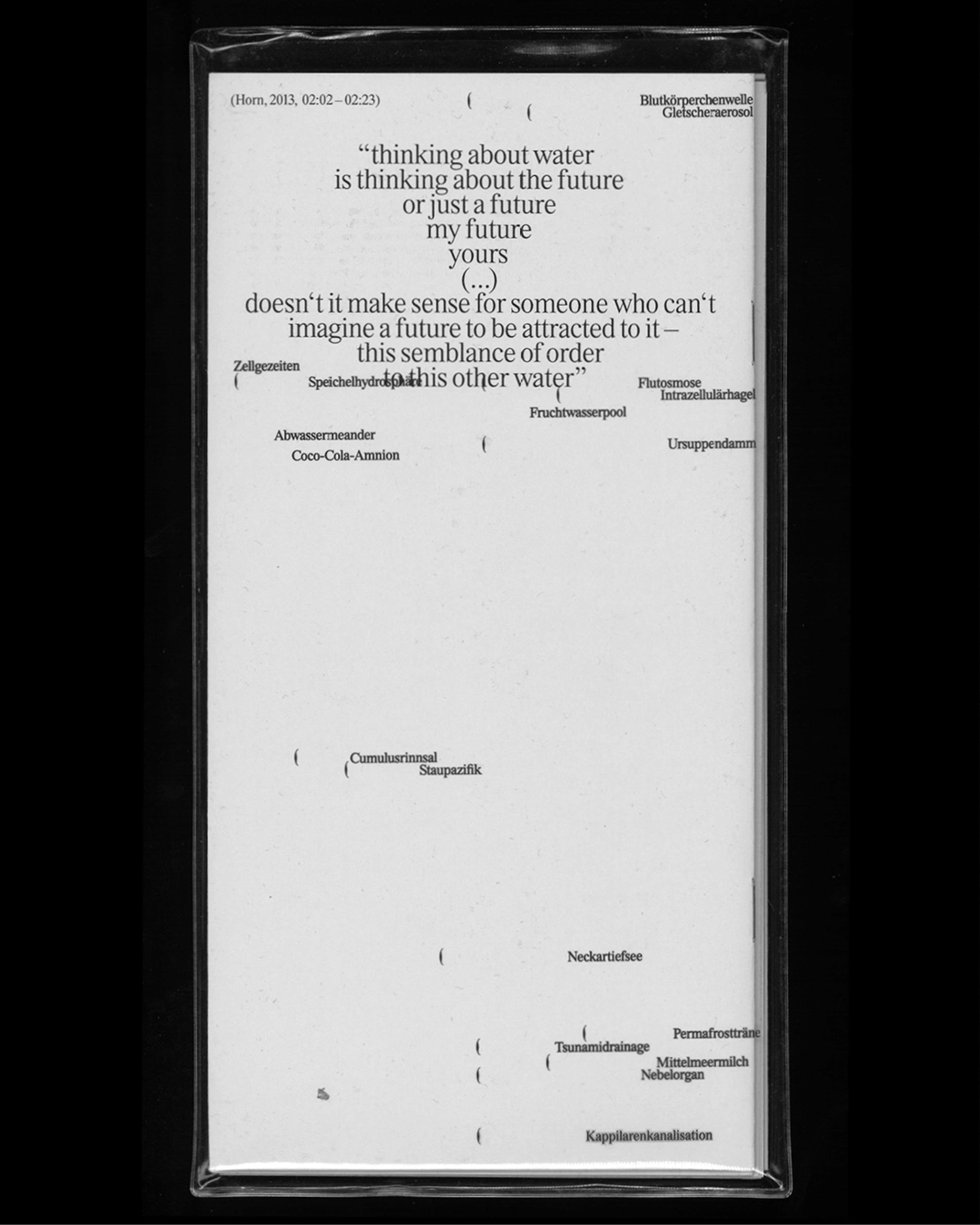 Wet Relations Reader Editorial Design