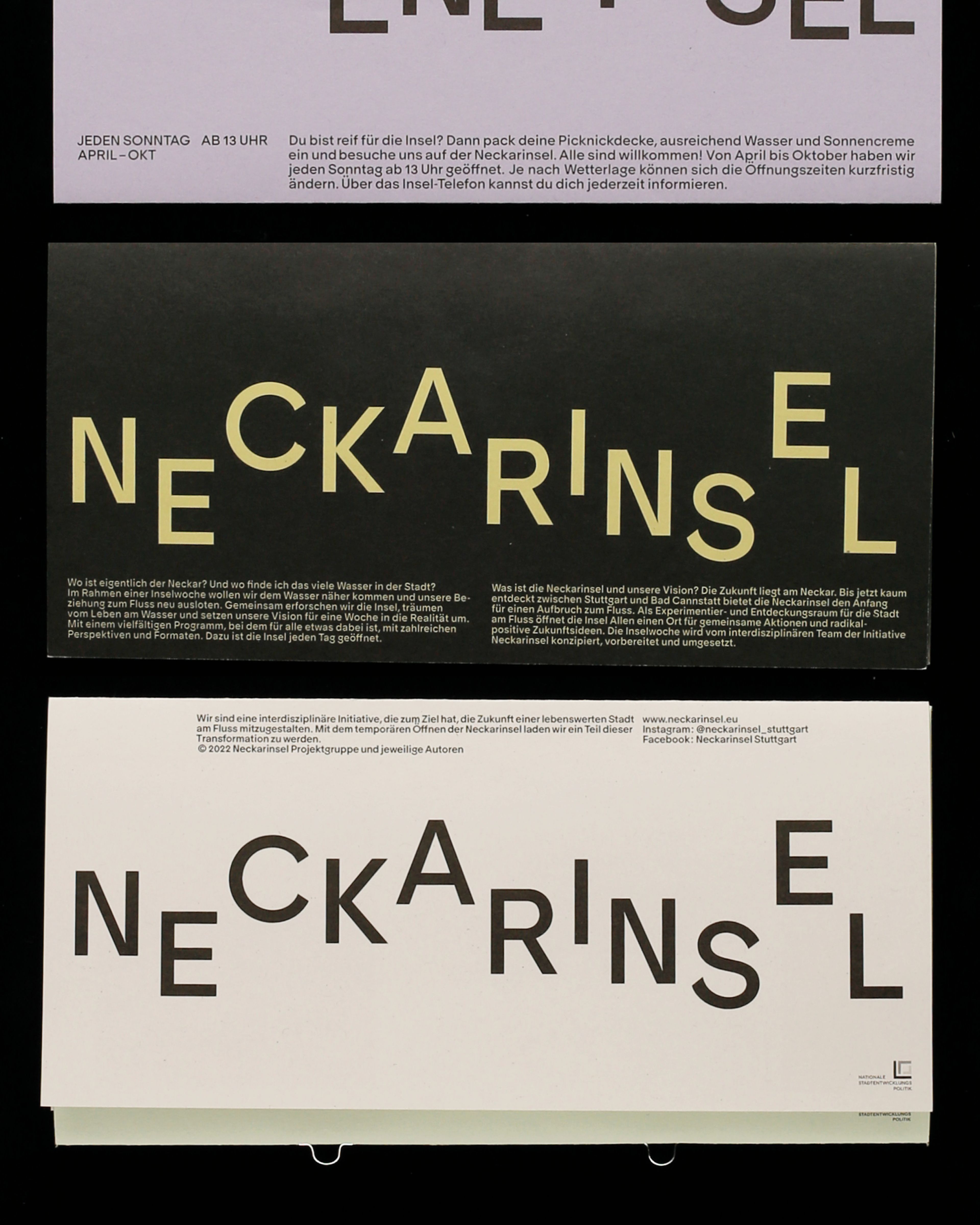 neckarinsel stuttgart identity printed matter by seasonal fruit