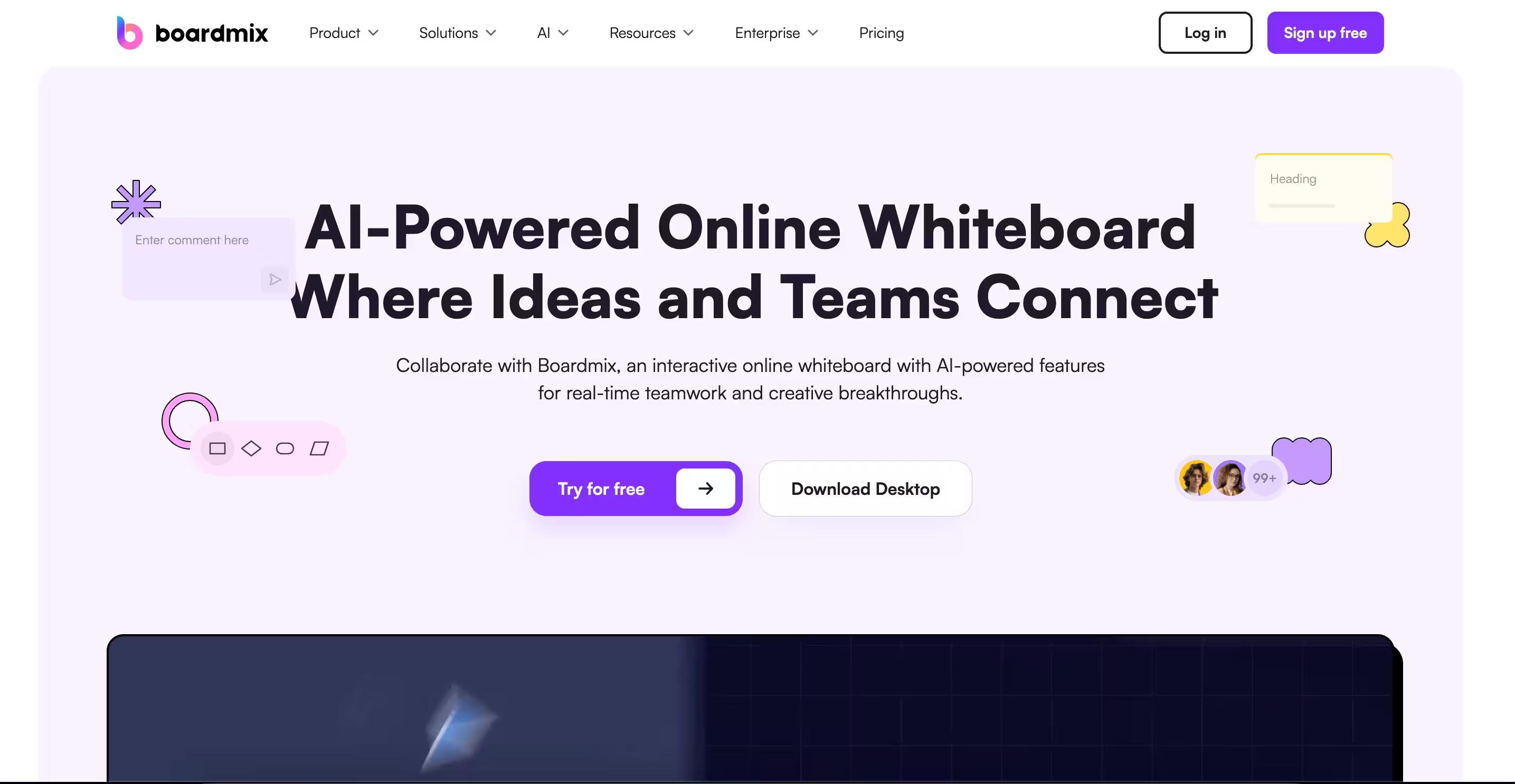 Boardmix flowchart maker homepage