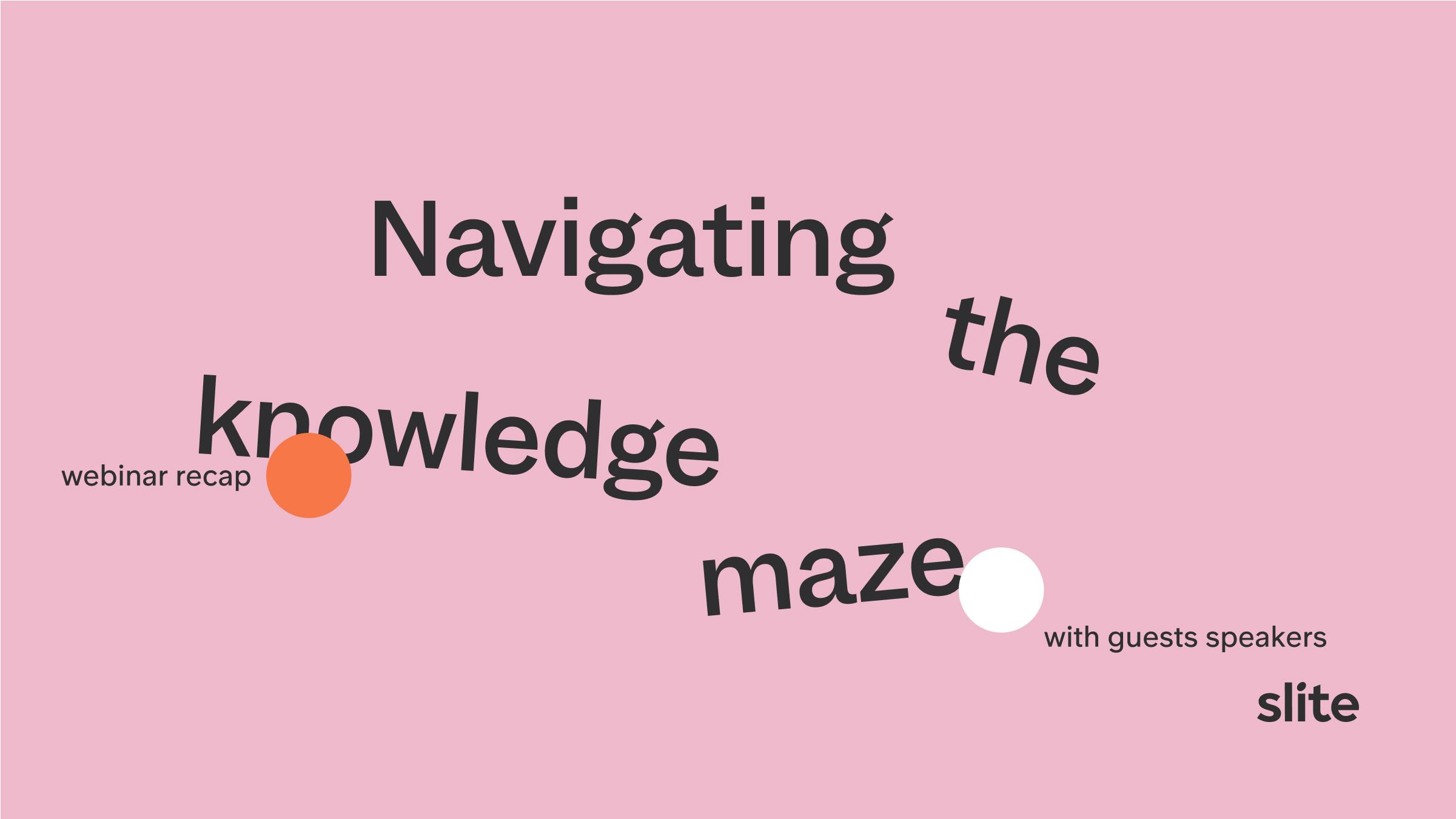 Knowledge Base Organization 101