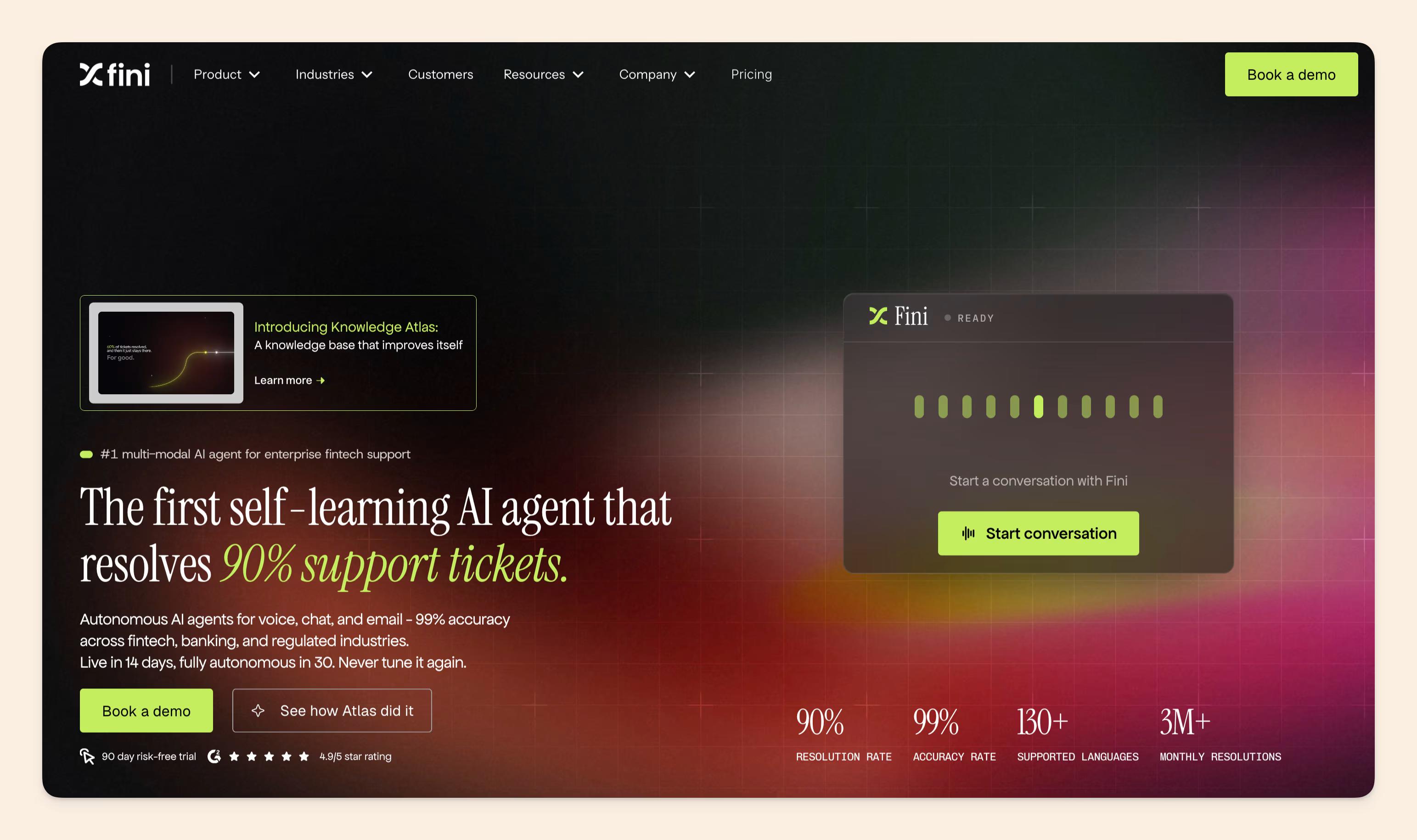 Fini homepage