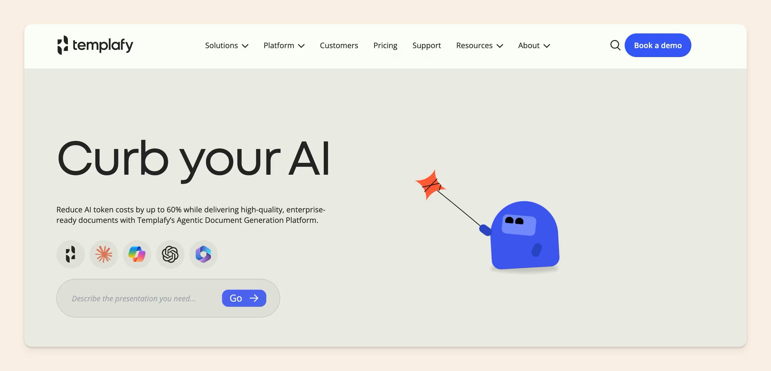 Templafy homepage