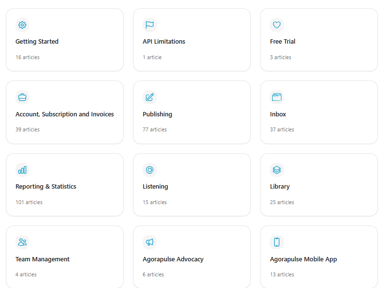 La documentation d'Agorapulse