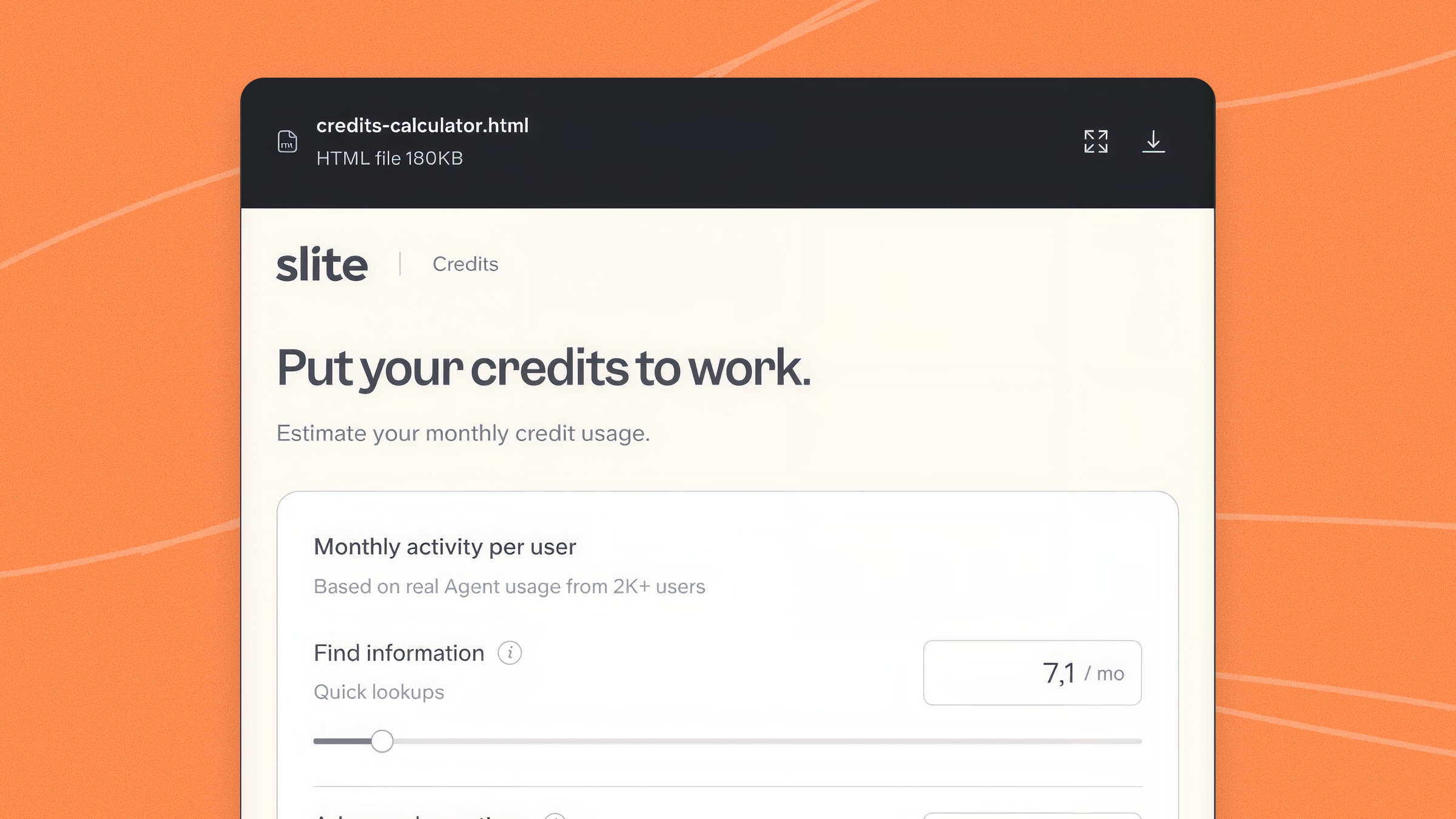 HTML file previewed inside a Slite doc