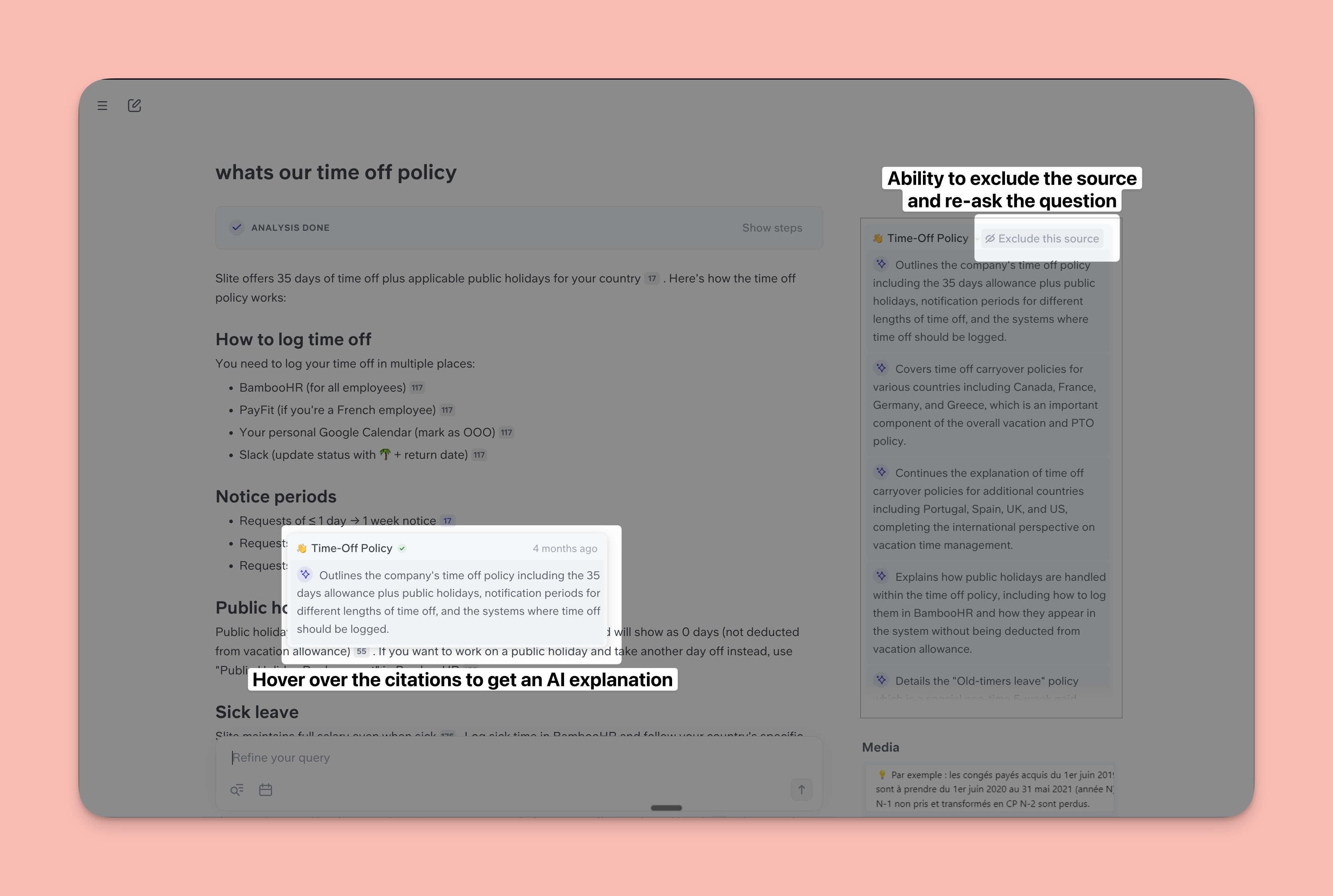 How to see specific citations and exclude them