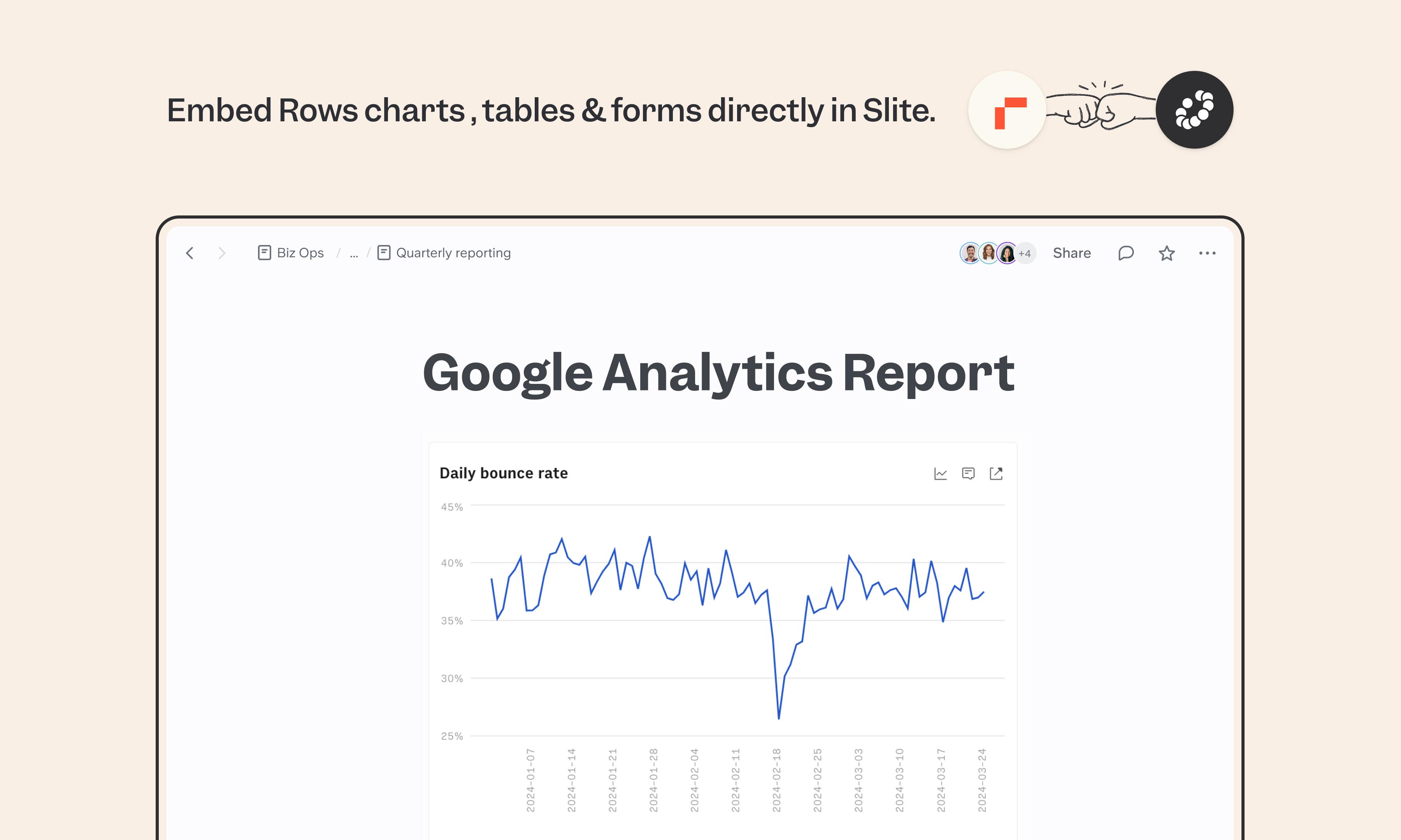 Rows integration screenshot