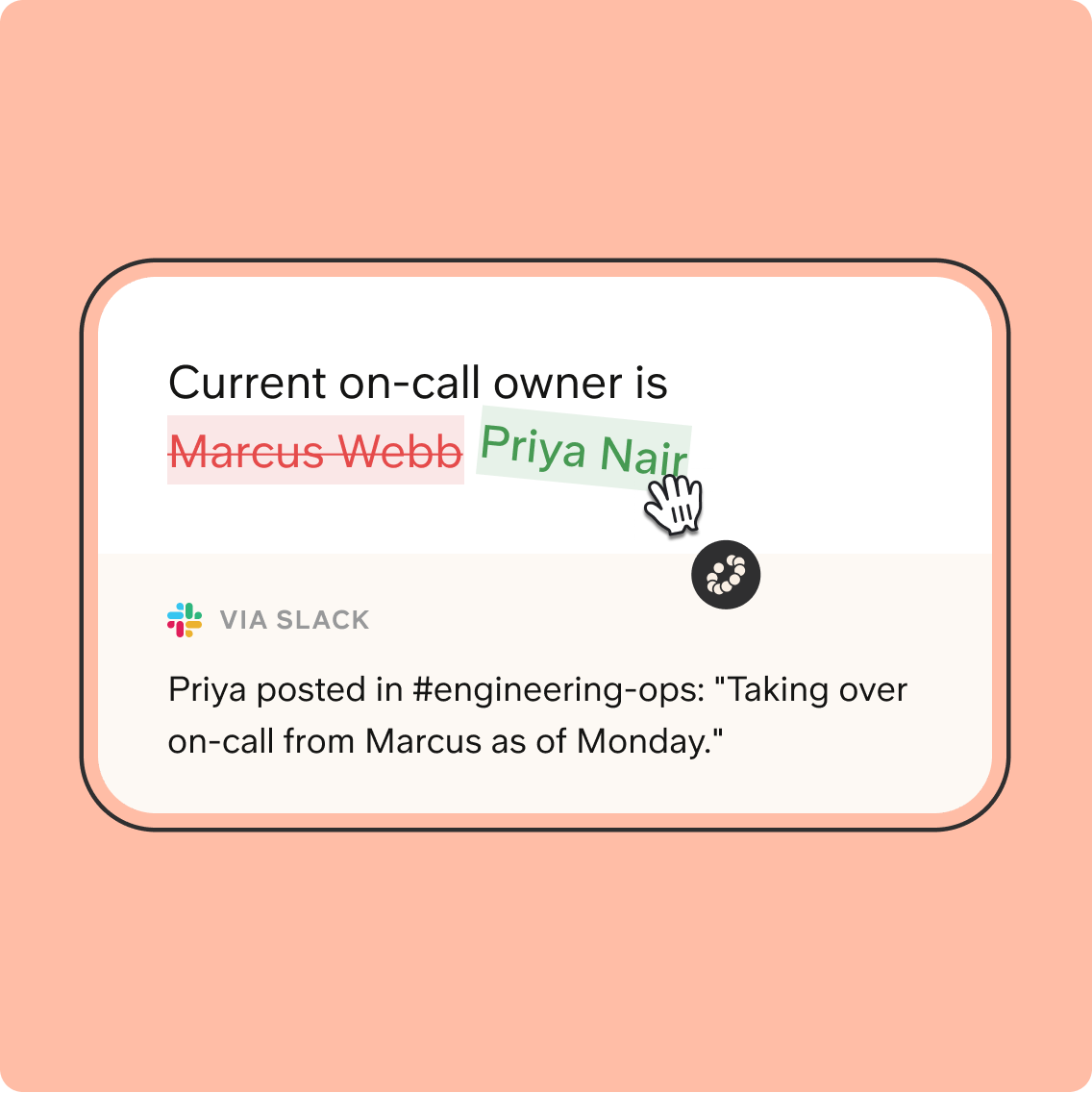 Slite Agent self-healing knowledge illustration