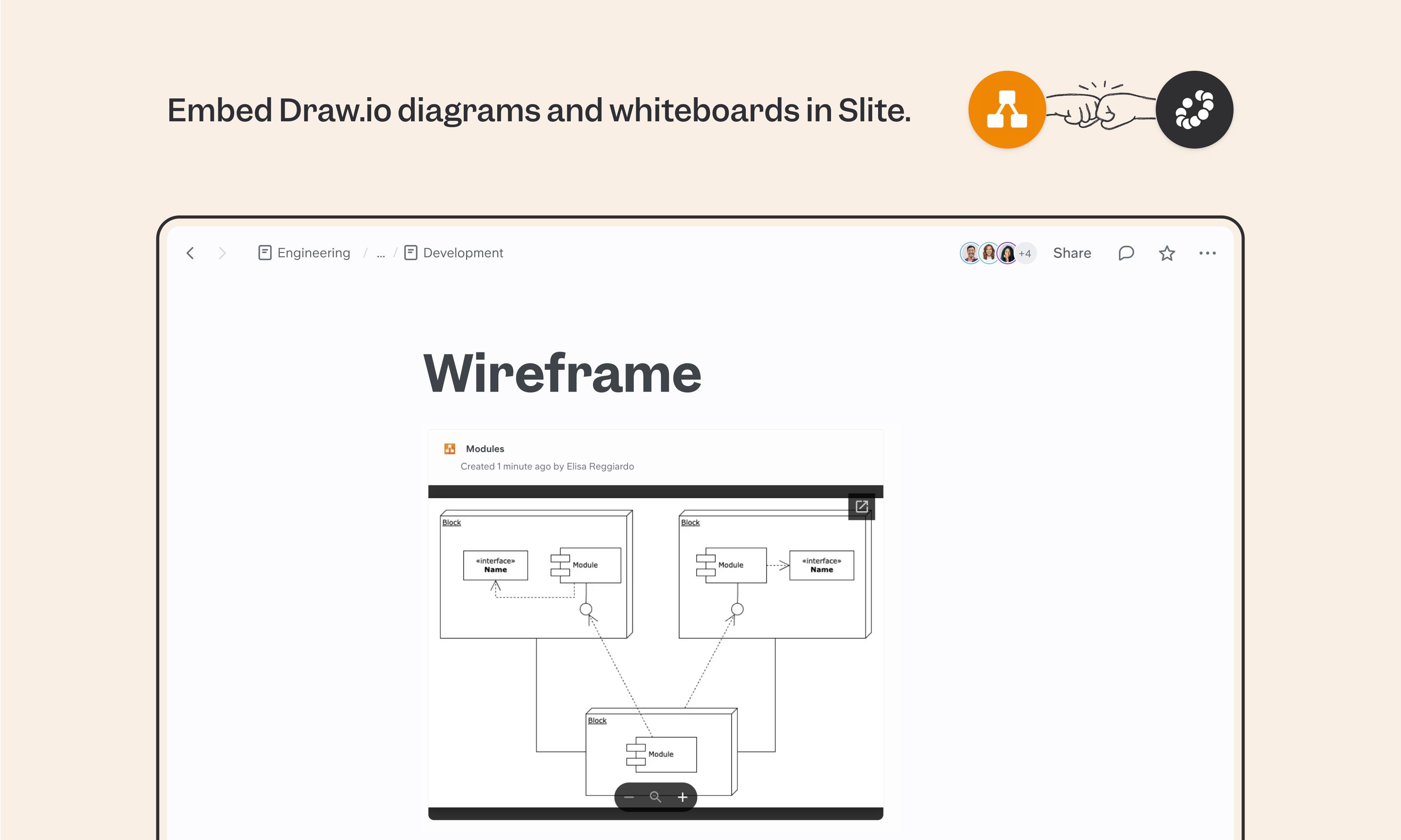 Draw.io integration screenshot
