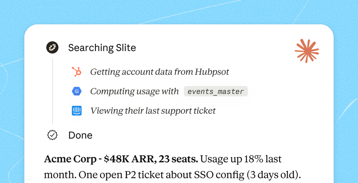 Enterprise search in Slite