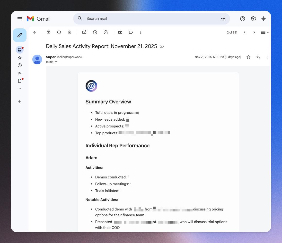 How Super digests look