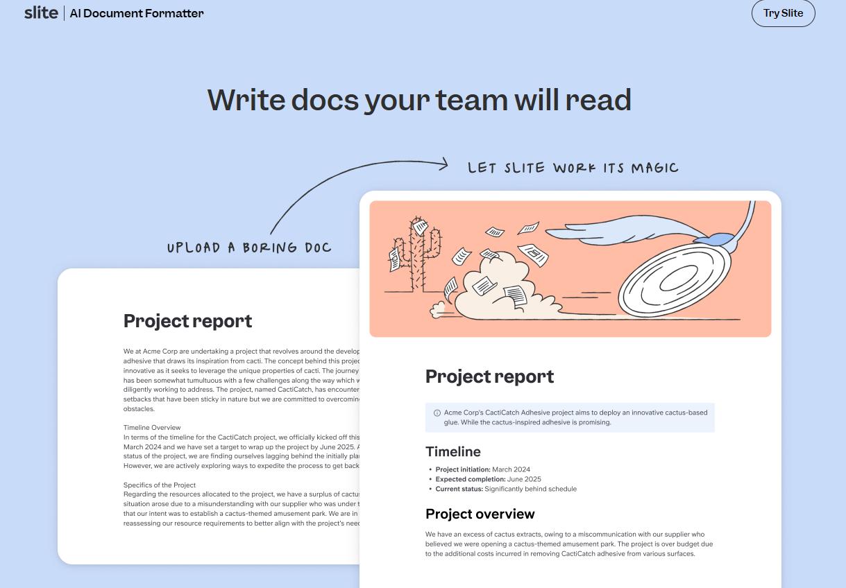 Transform your docs with a bit of magic from Slite’s Document Formatter