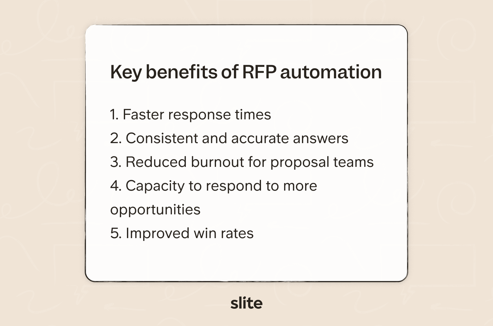Benefits of RFP automation