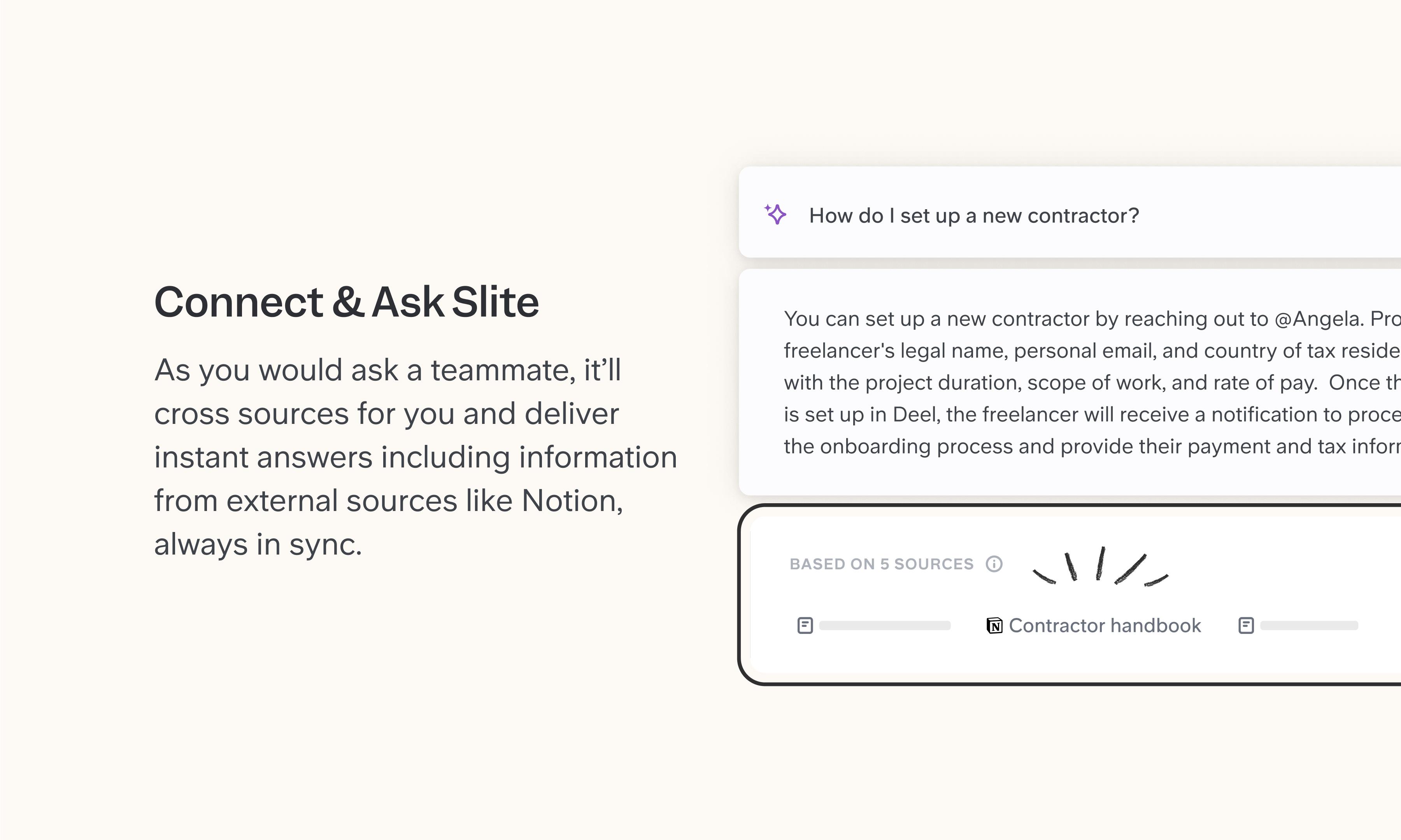 Notion integration screenshot