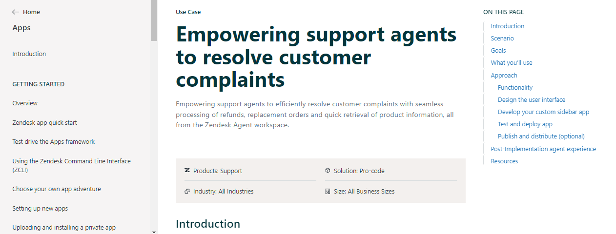 Zendesk created a step-by-step guide for its customer support team