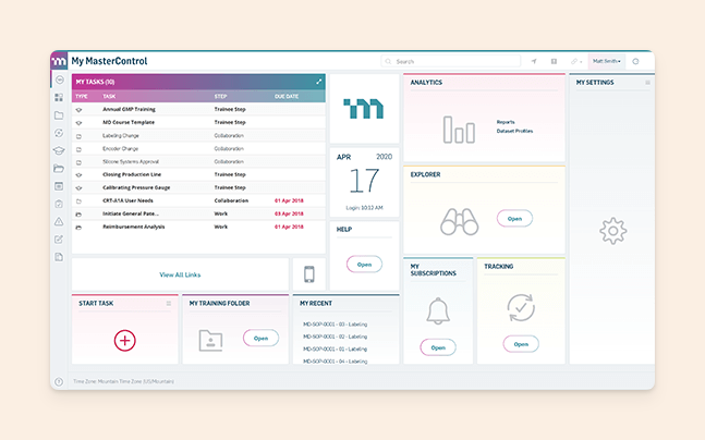 MasterControl: controlled document management